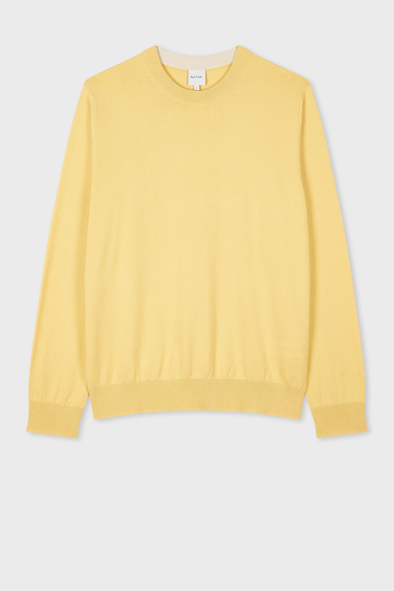 MENS SWEATER CREW NECK YELLOW 4