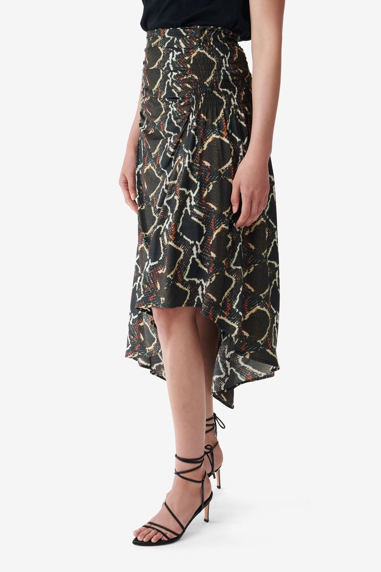 ALESSANDRA SKIRT BLACK/BROWN 3