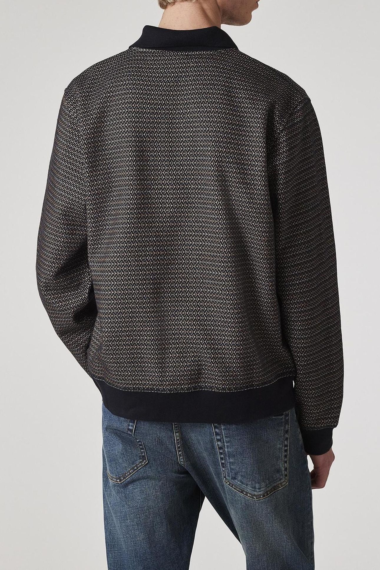 MENS JERSEY JACKET VERY DARK NAVY 3