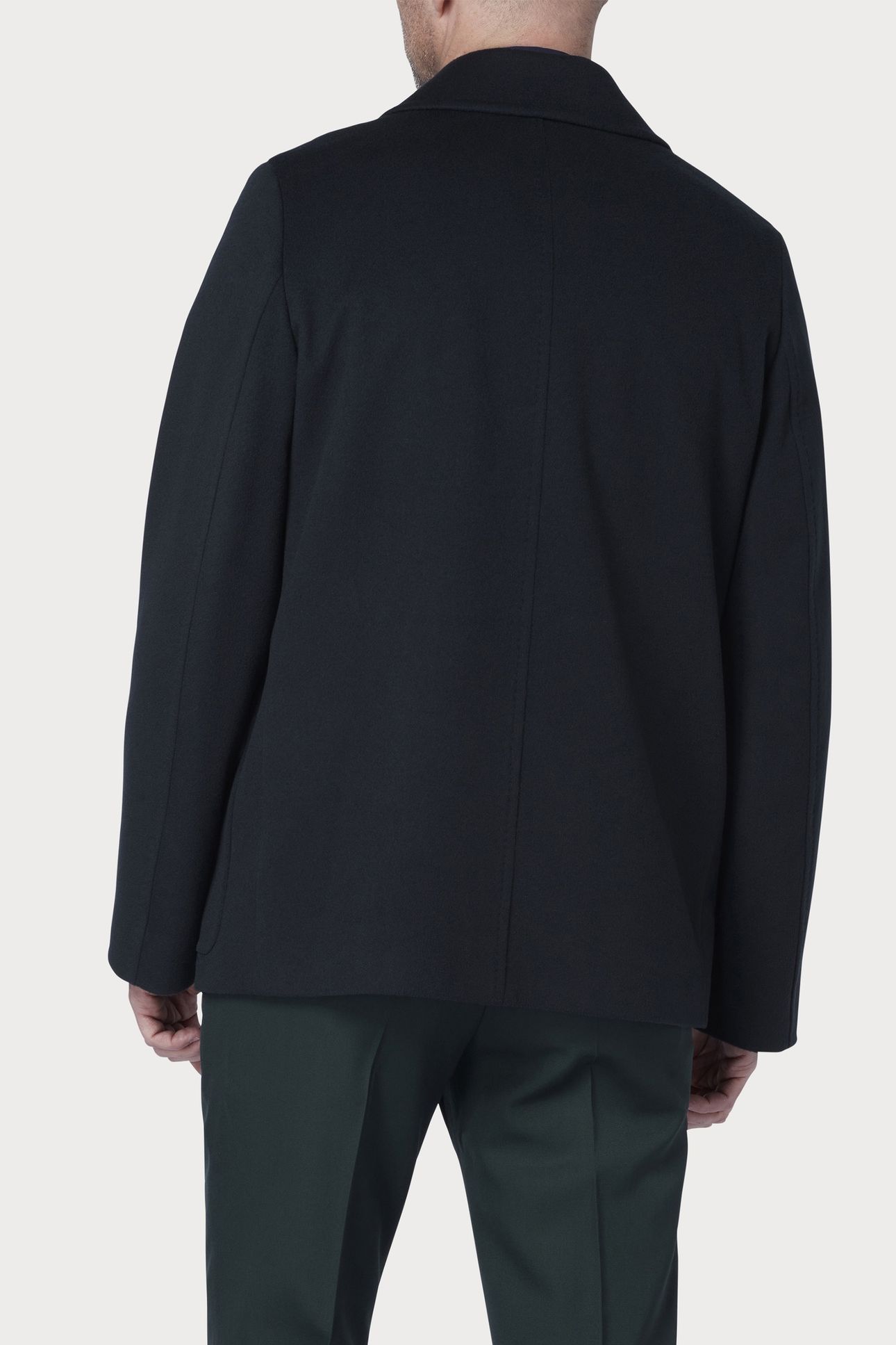 MENS DB OVERCOAT VERY DARK GREEN 2