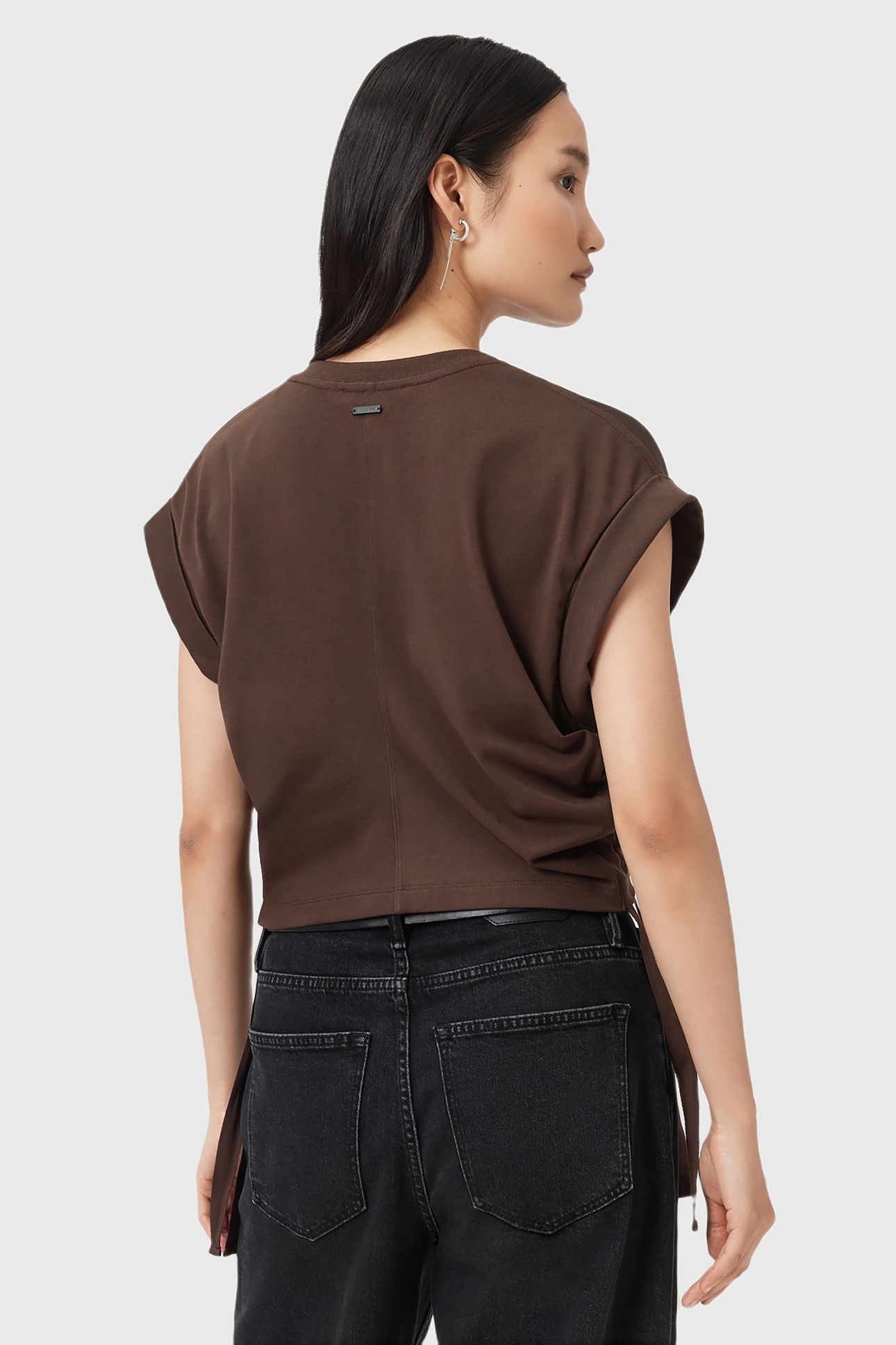 MIRA SATIN TEE BLACK 3