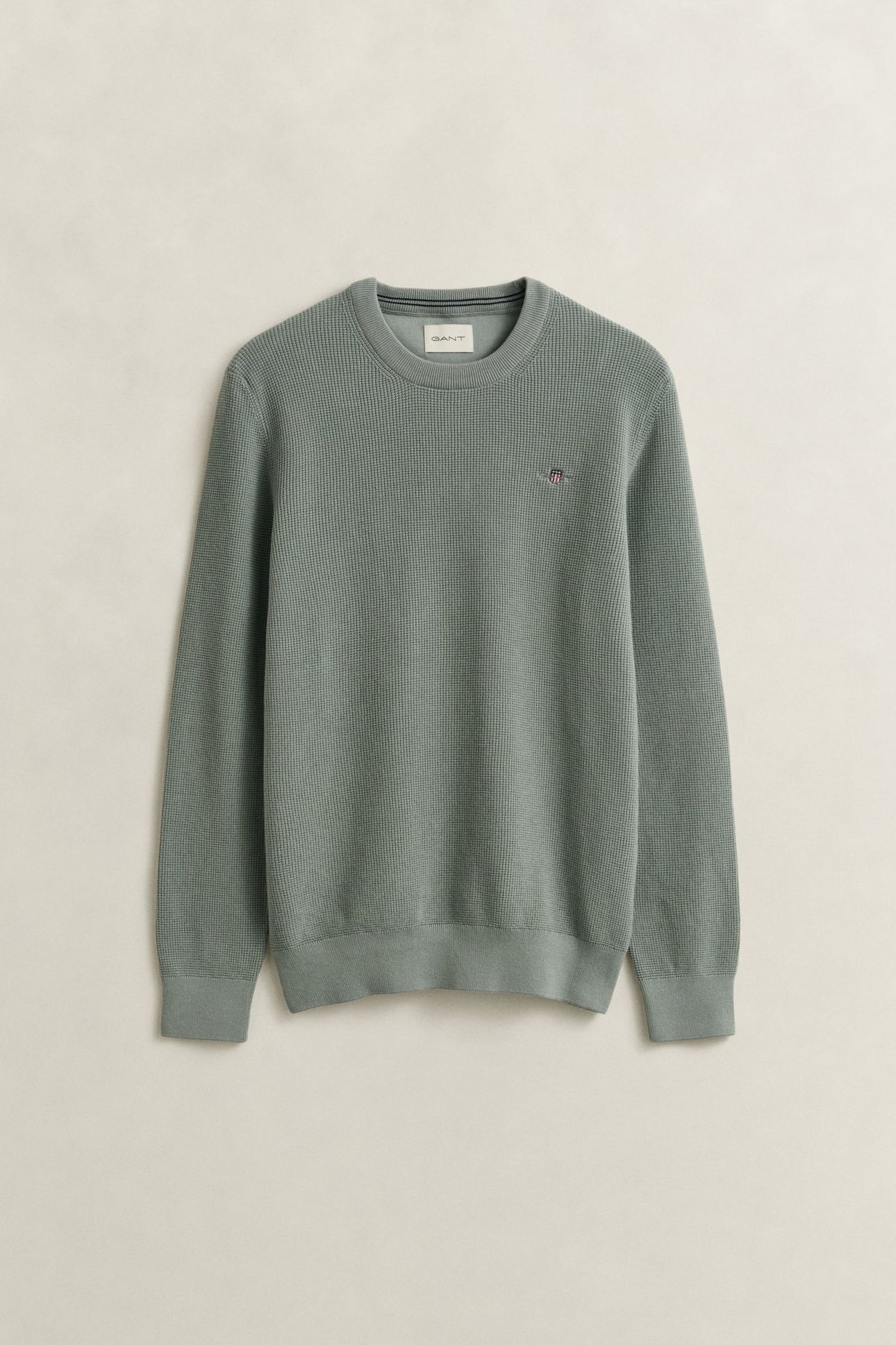 WAFFLE KNIT SWEATER CERAMIC GREY 3