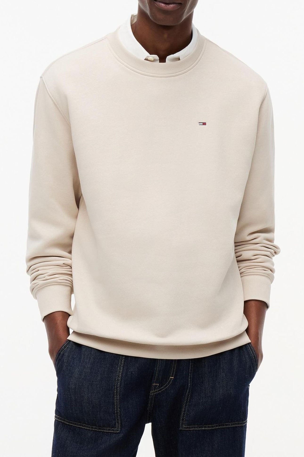 TJM REG S FLAG CREW CLASSIC BEIGE 1