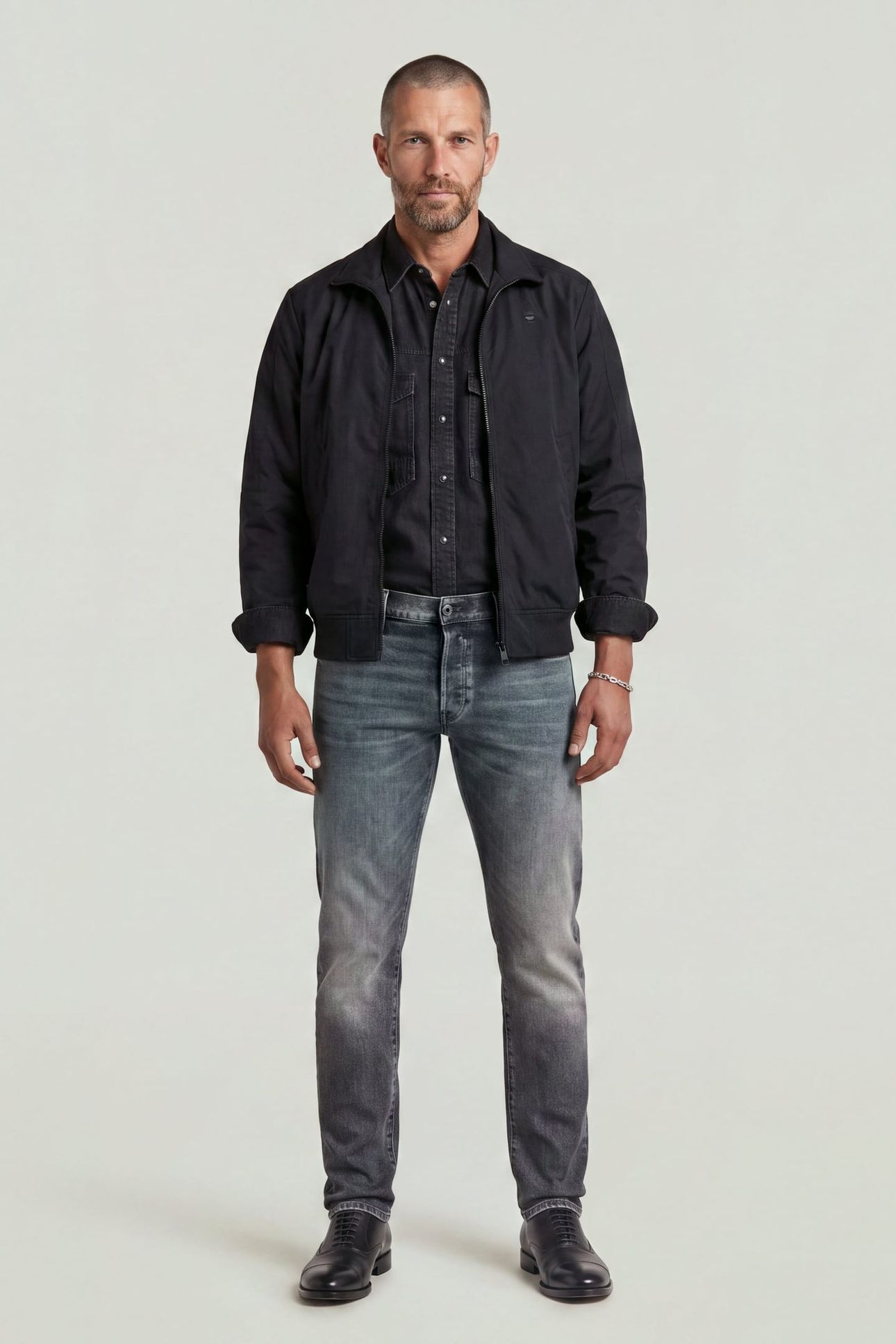3301 REGULAR TAPERED GREY 3