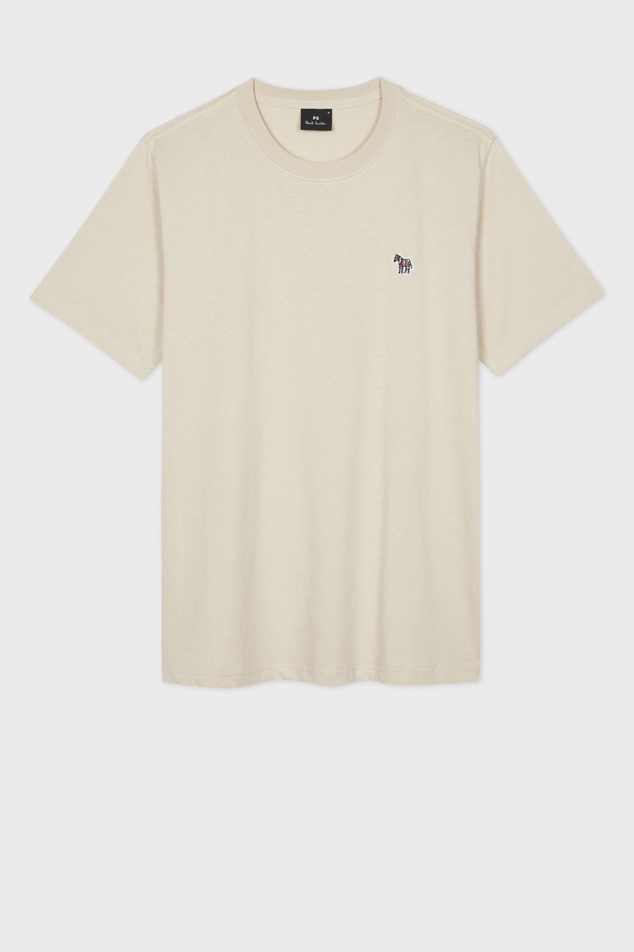 MENS REG FIT SS TSHIRT ZEBRA PARCHMENT 1