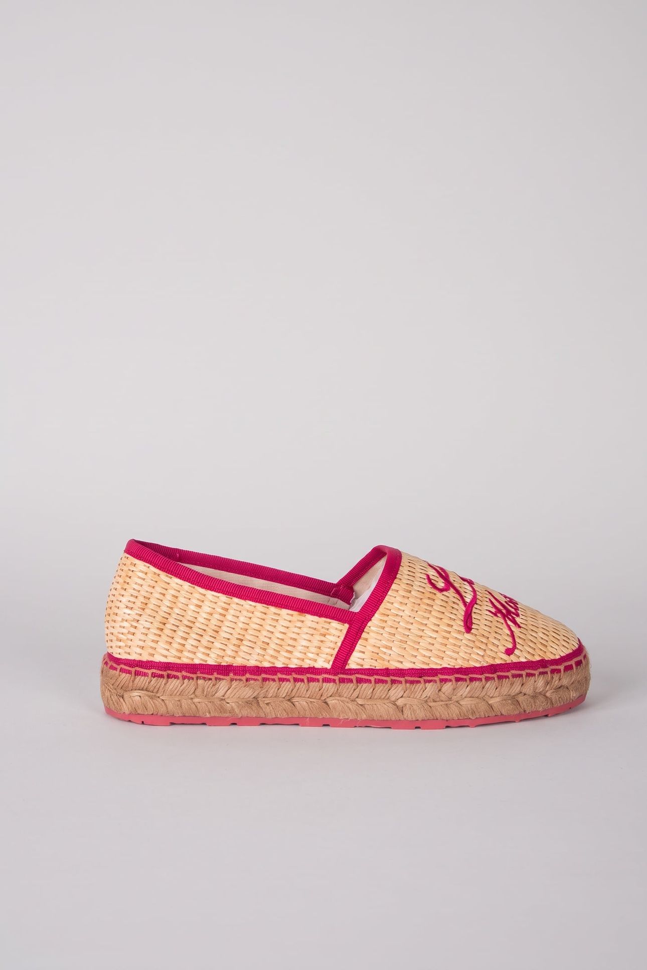 RAFFIA ESPADRILLES WITH EMBROIDERY BEIGE 1