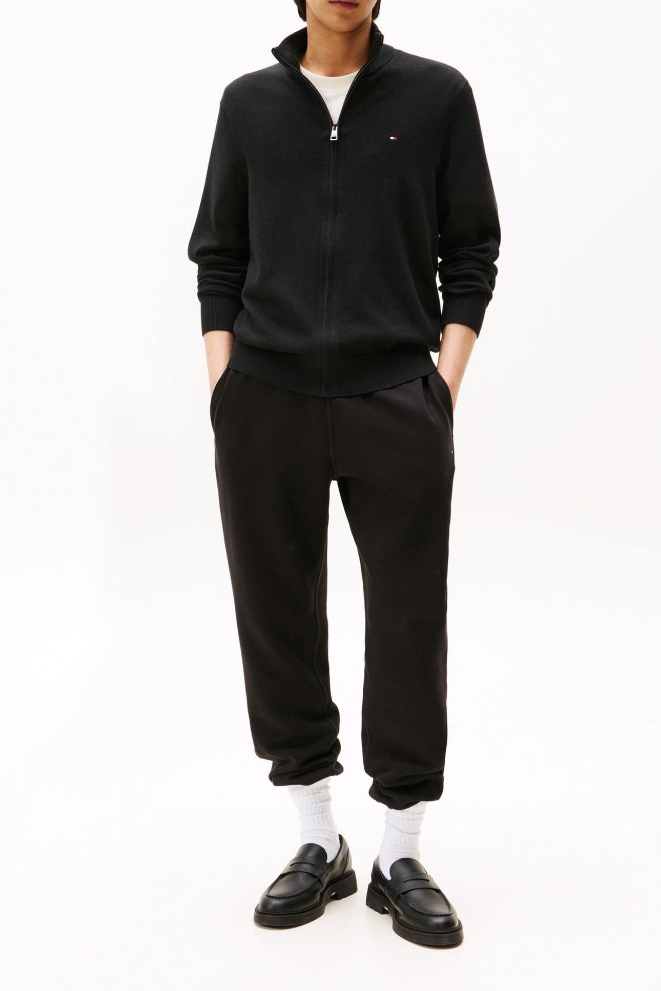 PIMA COTTON CASHMERE SWEATER BLACK 3