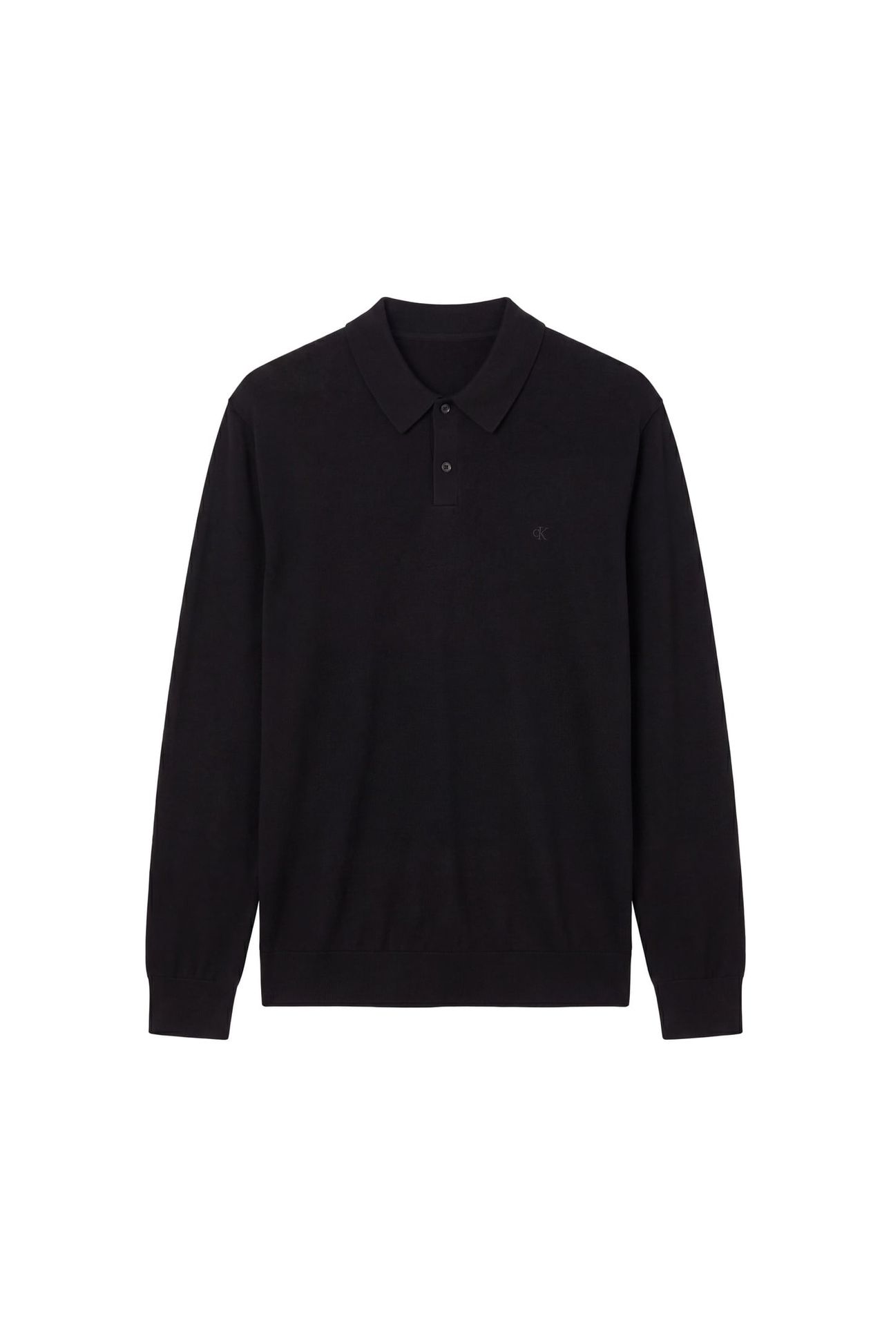 LS 100% MERINO POLO BLACK 4