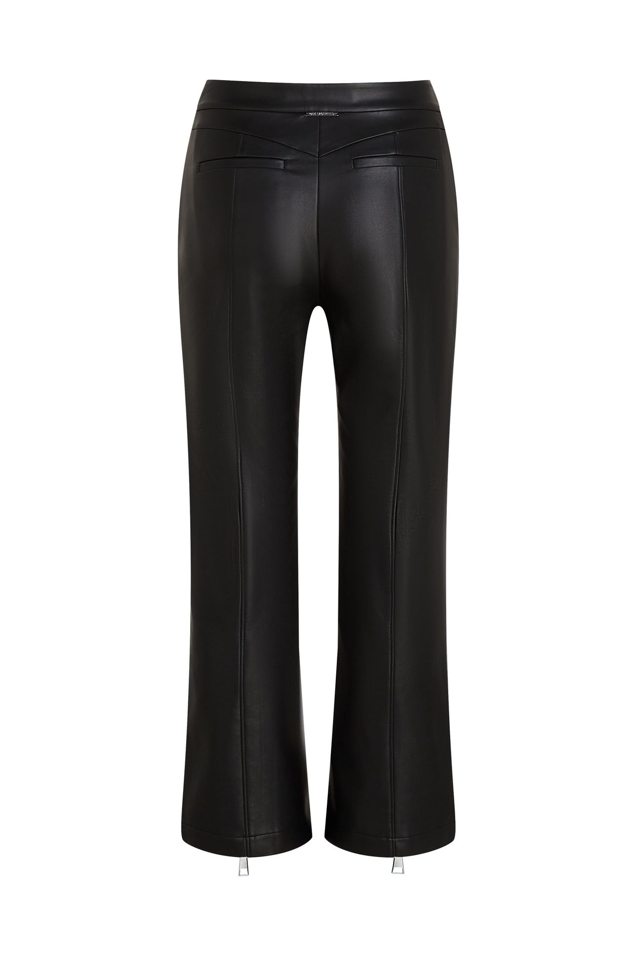 FAUX LEATHER ZIP PANTS BLACK 4