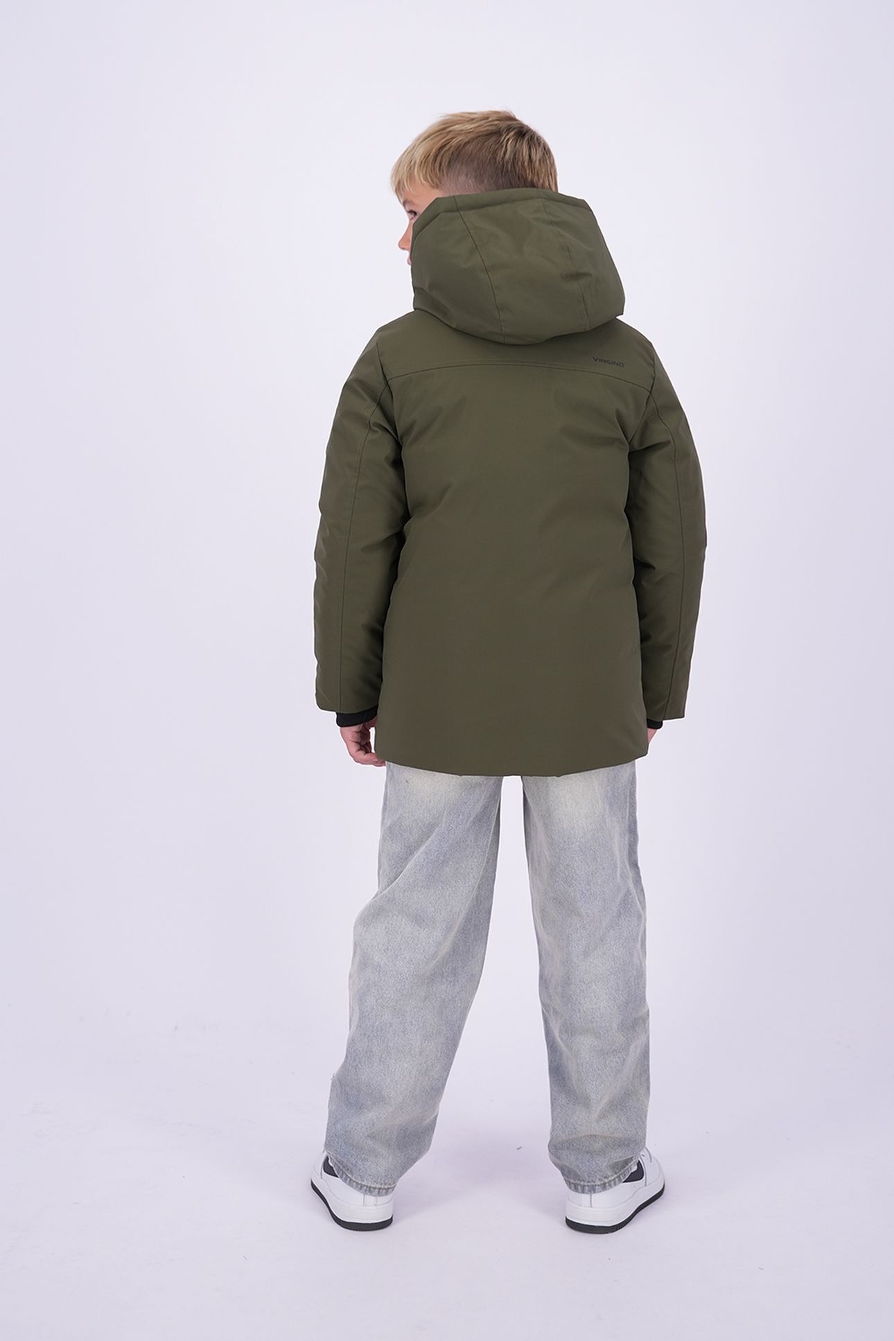 BOYS TELDO JACKET OUTDOOR DARK ARMY GREEN 2