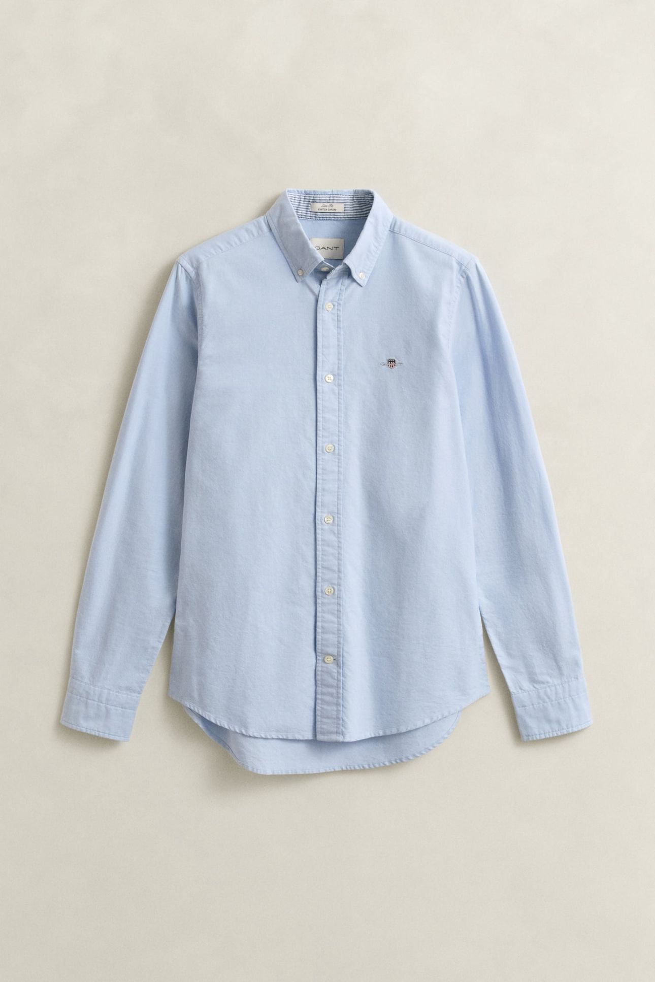 SLIM STRETCH OXFORD SHIRT LIGHT BLUE 4