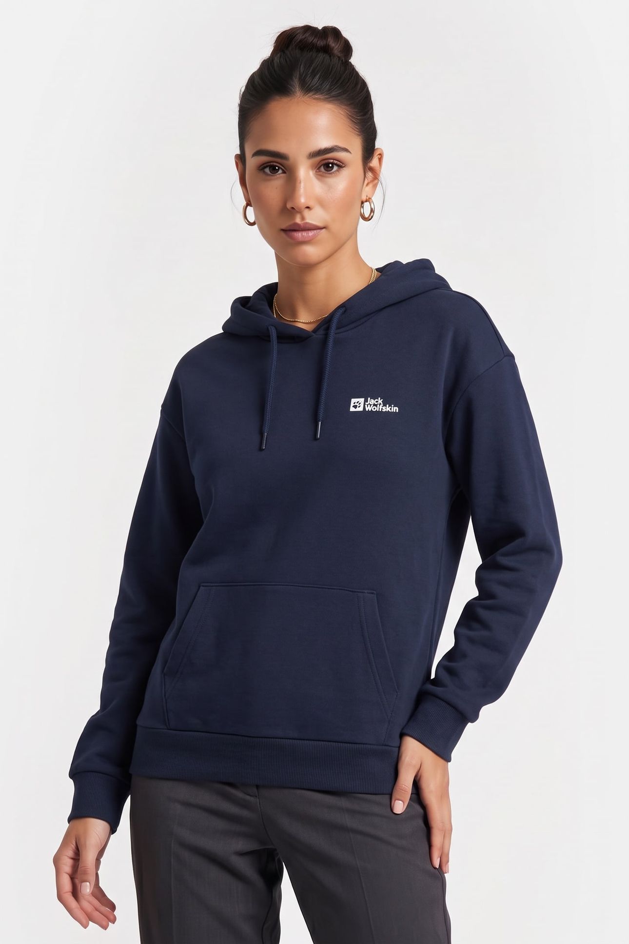 ESSENTIAL HOODIE NIGHT BLUE 1