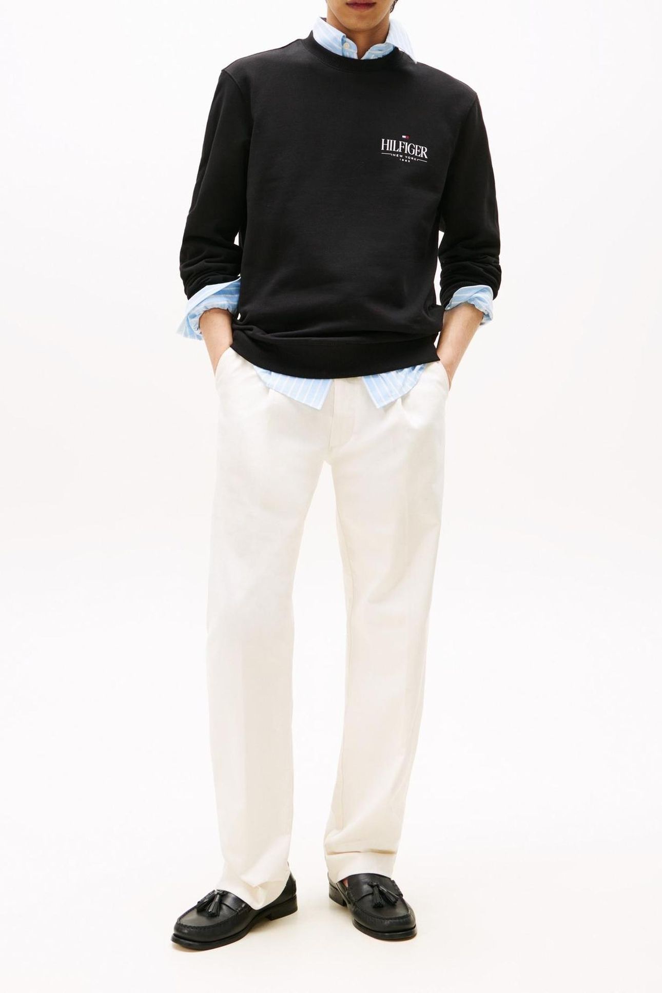 HILFIGER STACKED SWEATSHIRT BLACK 2