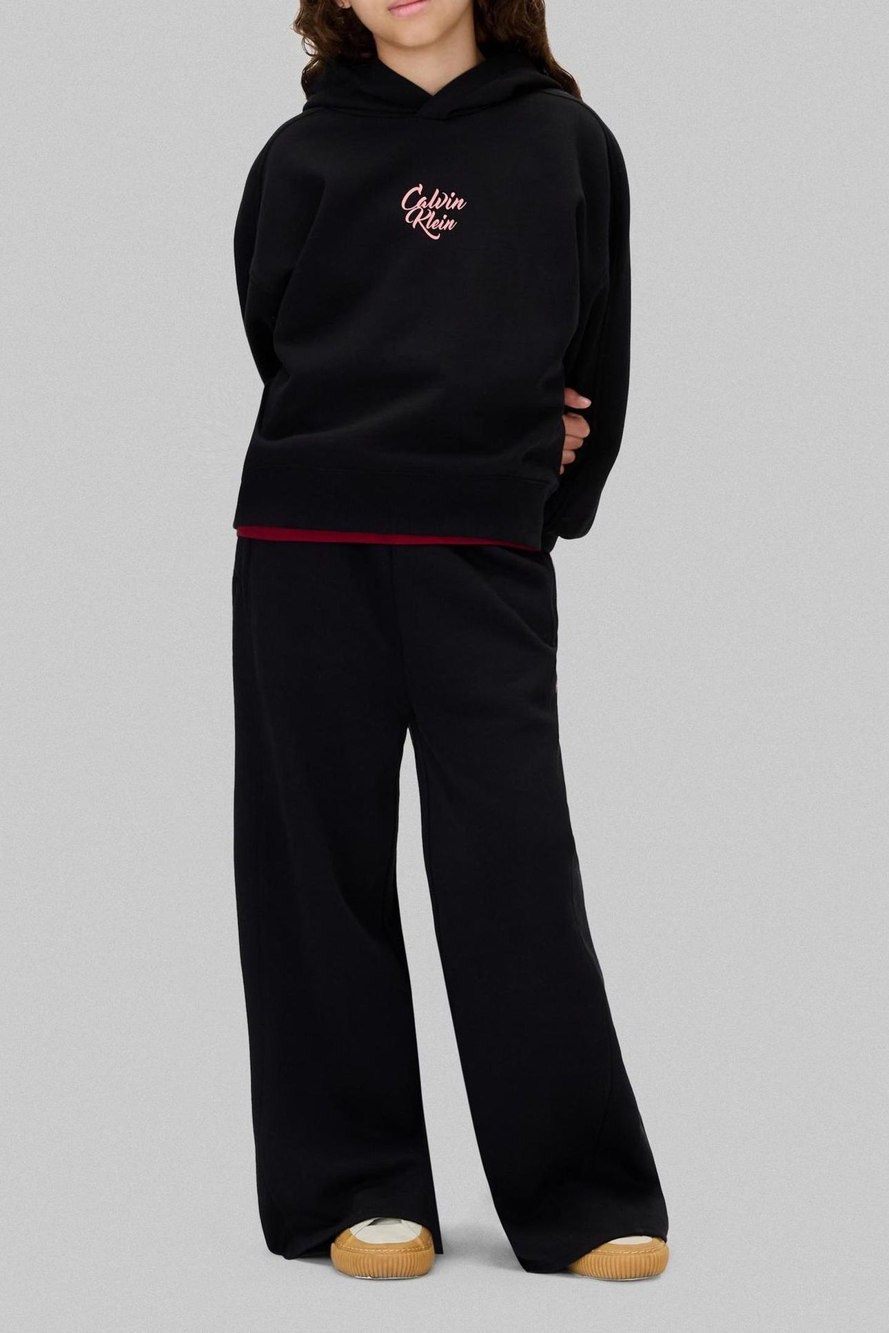 GIRLS SCRIPT LOGO GRAPHIC BLACK 3