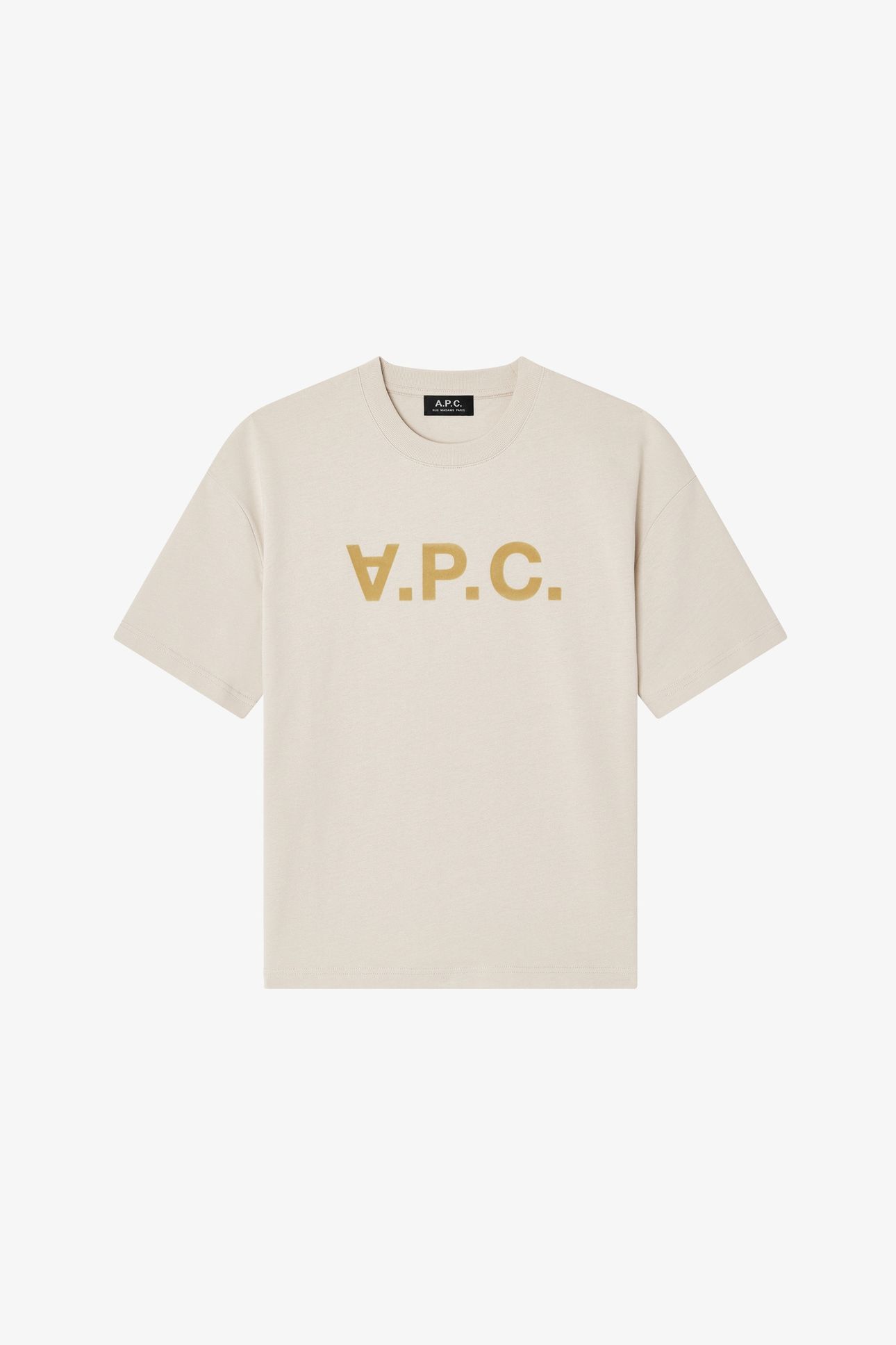 UNISEX T-SHIRT LOOSE-FIT SHORT SLEEVE ECRU 2