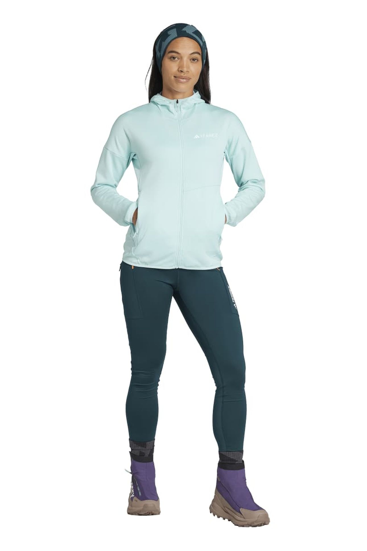 TERREX FLEECE SEMI FLASH AQUA 4