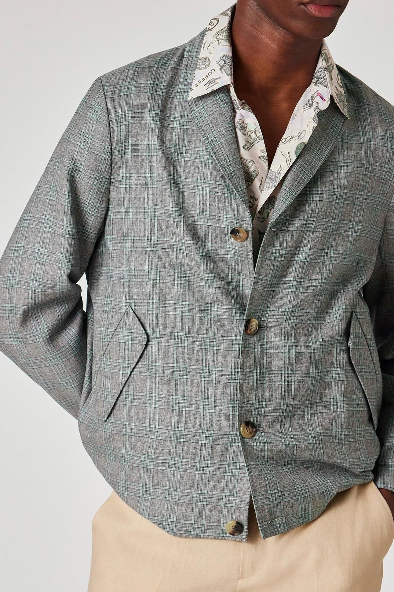 MENS CASUAL FIT JACKET GREY 11