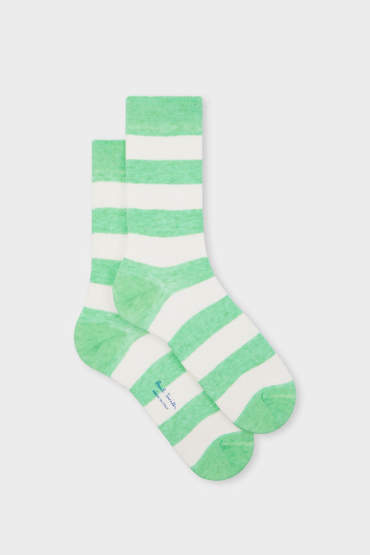WOMEN SOCK JULIA LINEN EMERALD GREEN 1