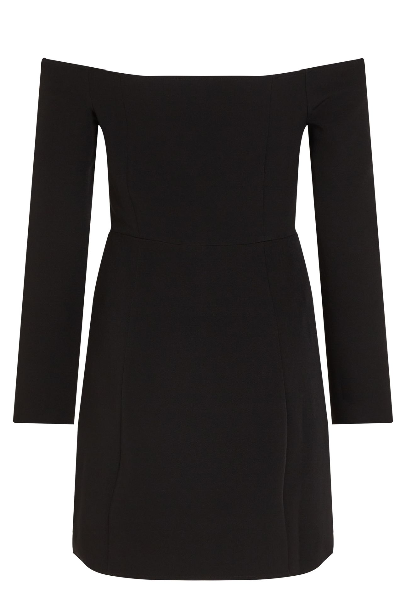 BARDOT WOVEN DRESS BLACK 5