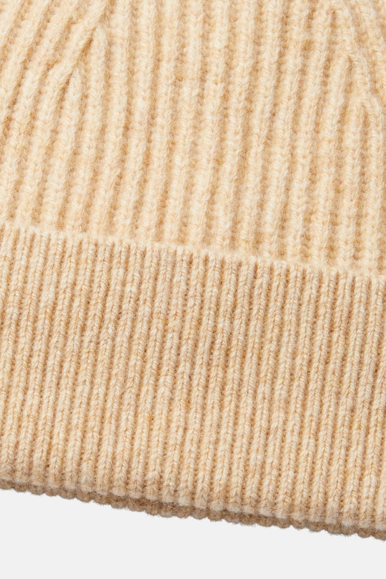 CK METAL WOOL BEANIE BEIGE HEATHER 4