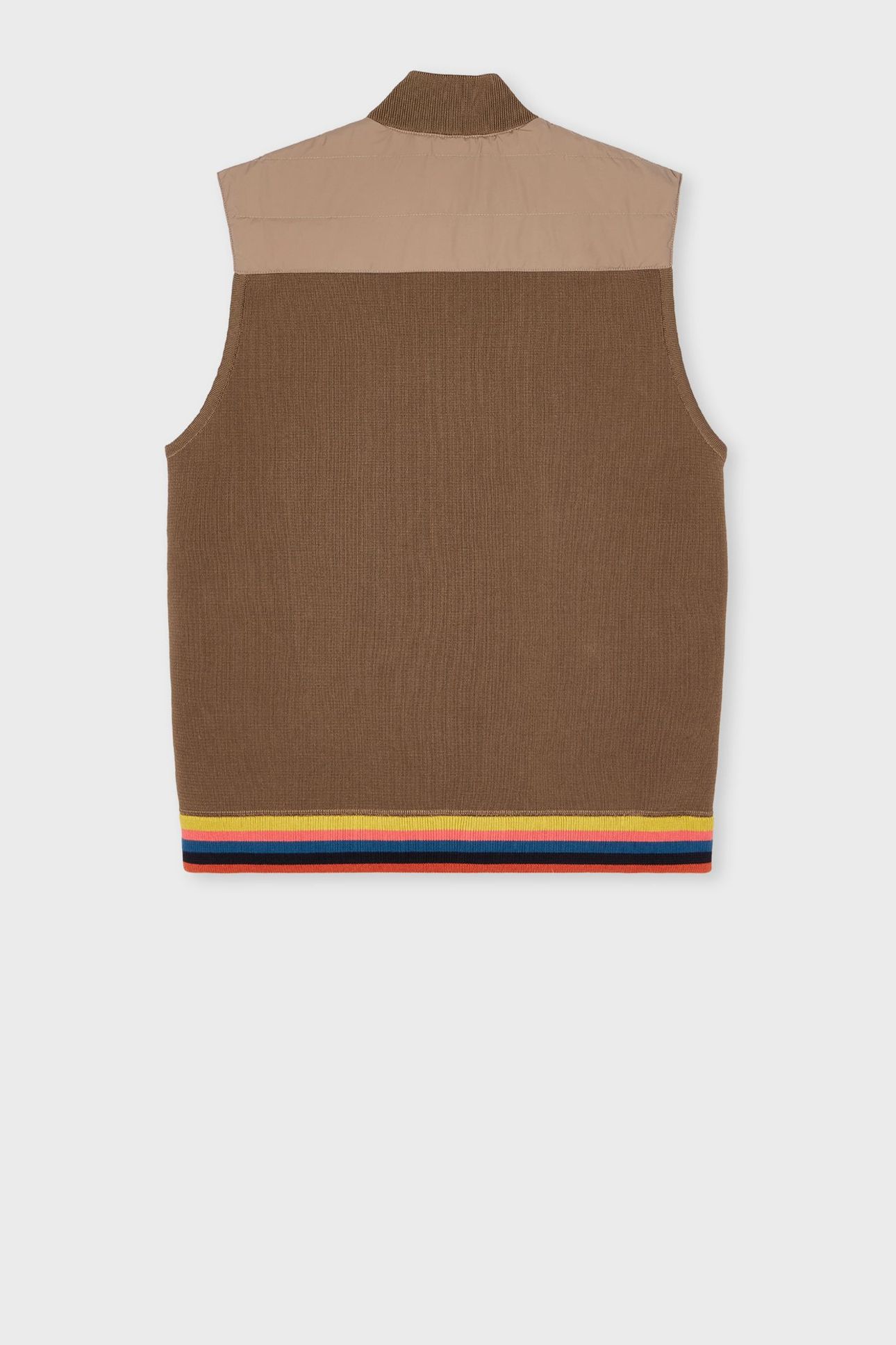 MENS HYBRID DOWN GILET LIGHT BEIGE 8