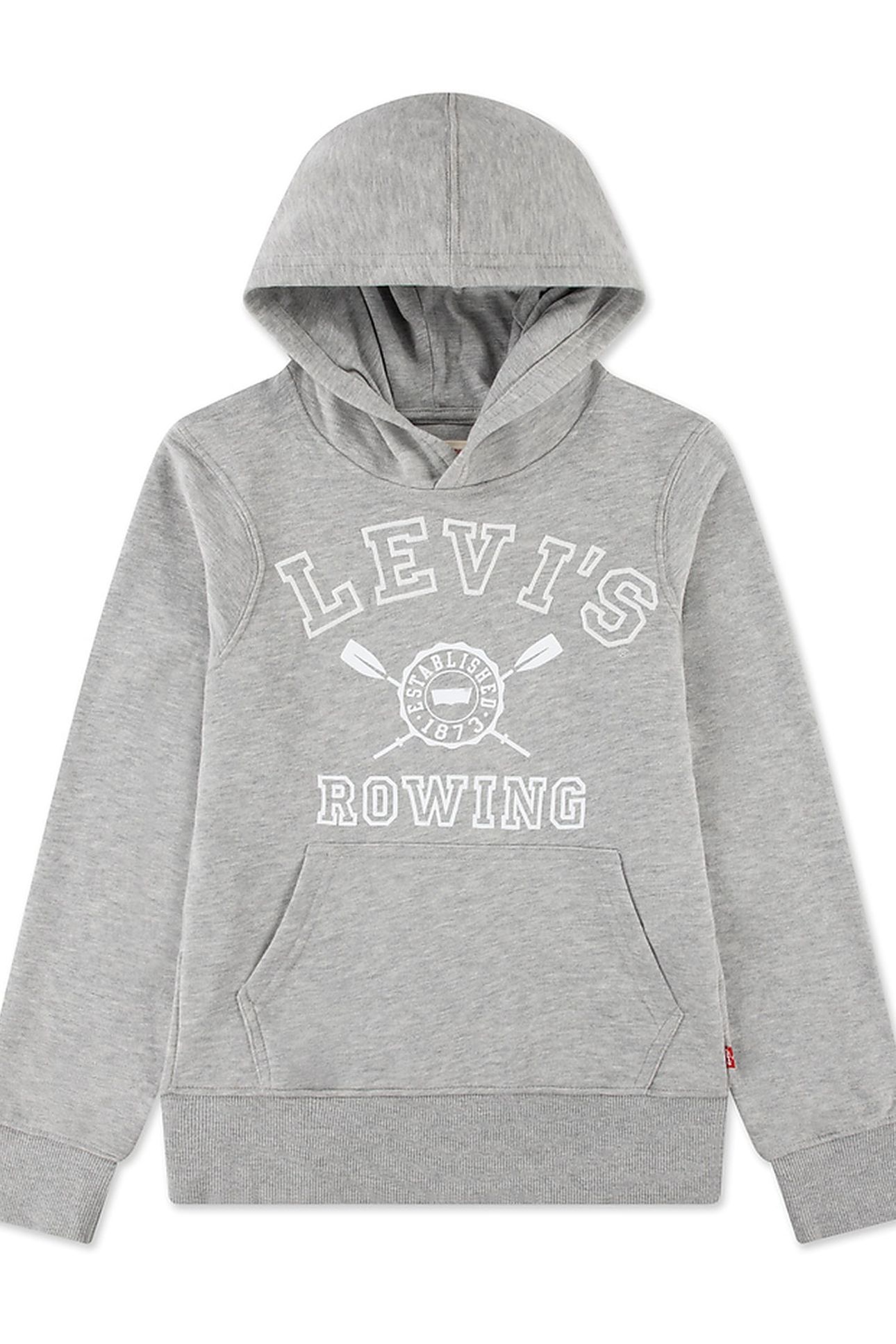 BOYS VARSITY ROWING HOODIE GREY HEATHER 1
