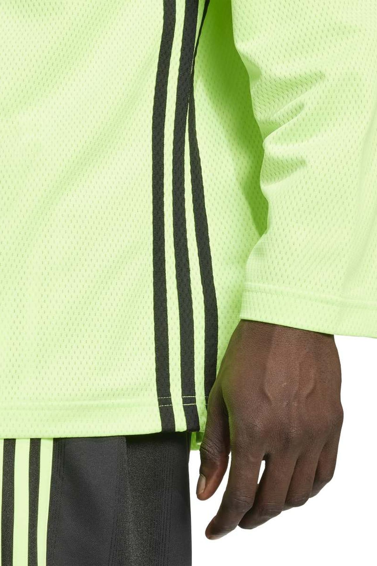 UNISEX MESH LS SIGNAL GREEN 5