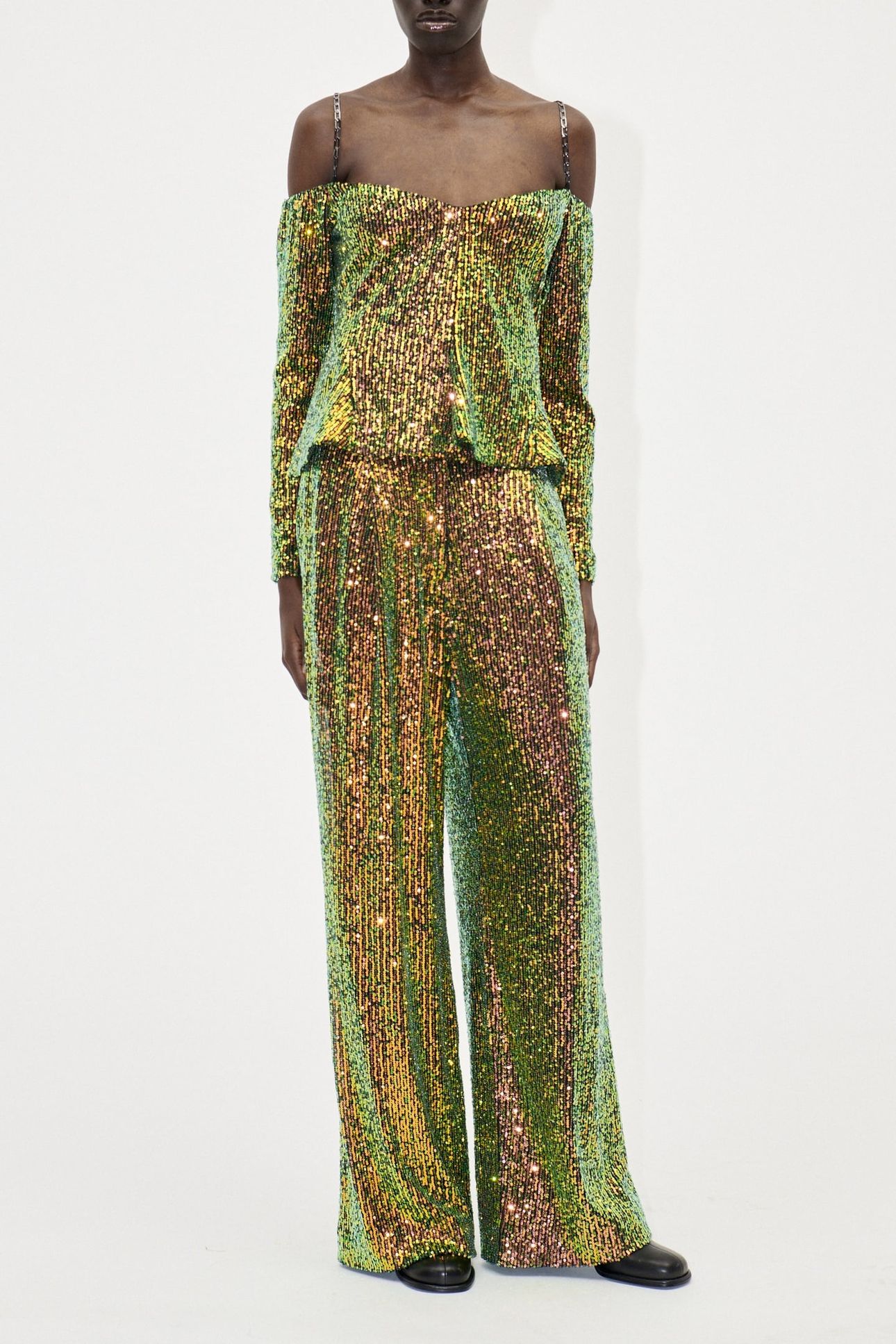 JESABELLE PANTS TAILORED OLIVE GREEN 1
