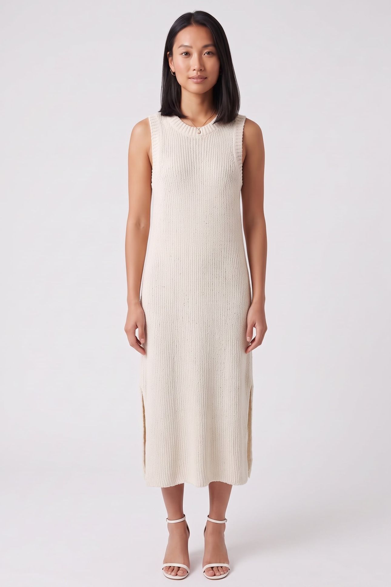 ST PERNILLA SILKMIX DRESS BEIGE 1
