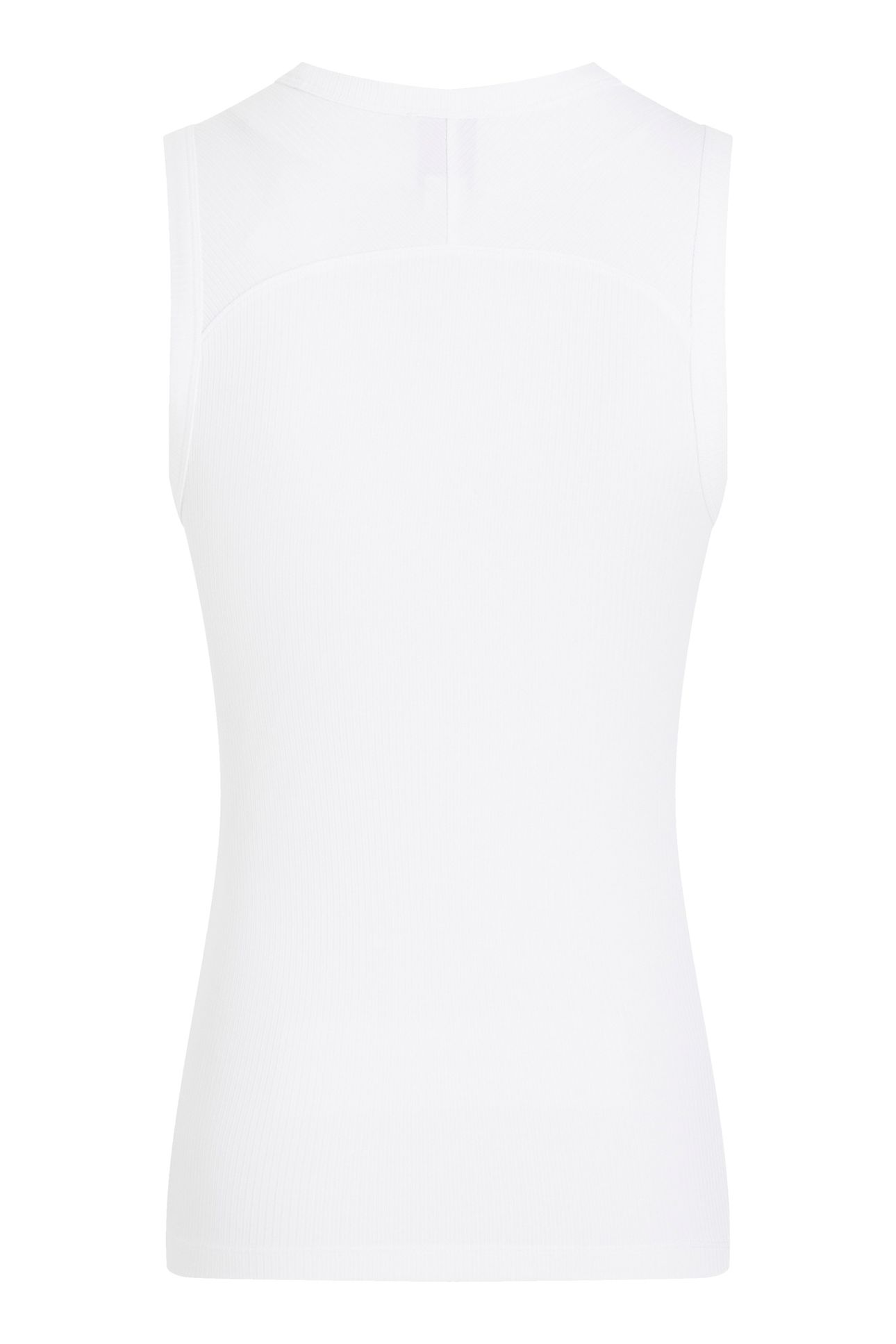 MODAL RIB C-NECK TANK BRIGHT WHITE 5