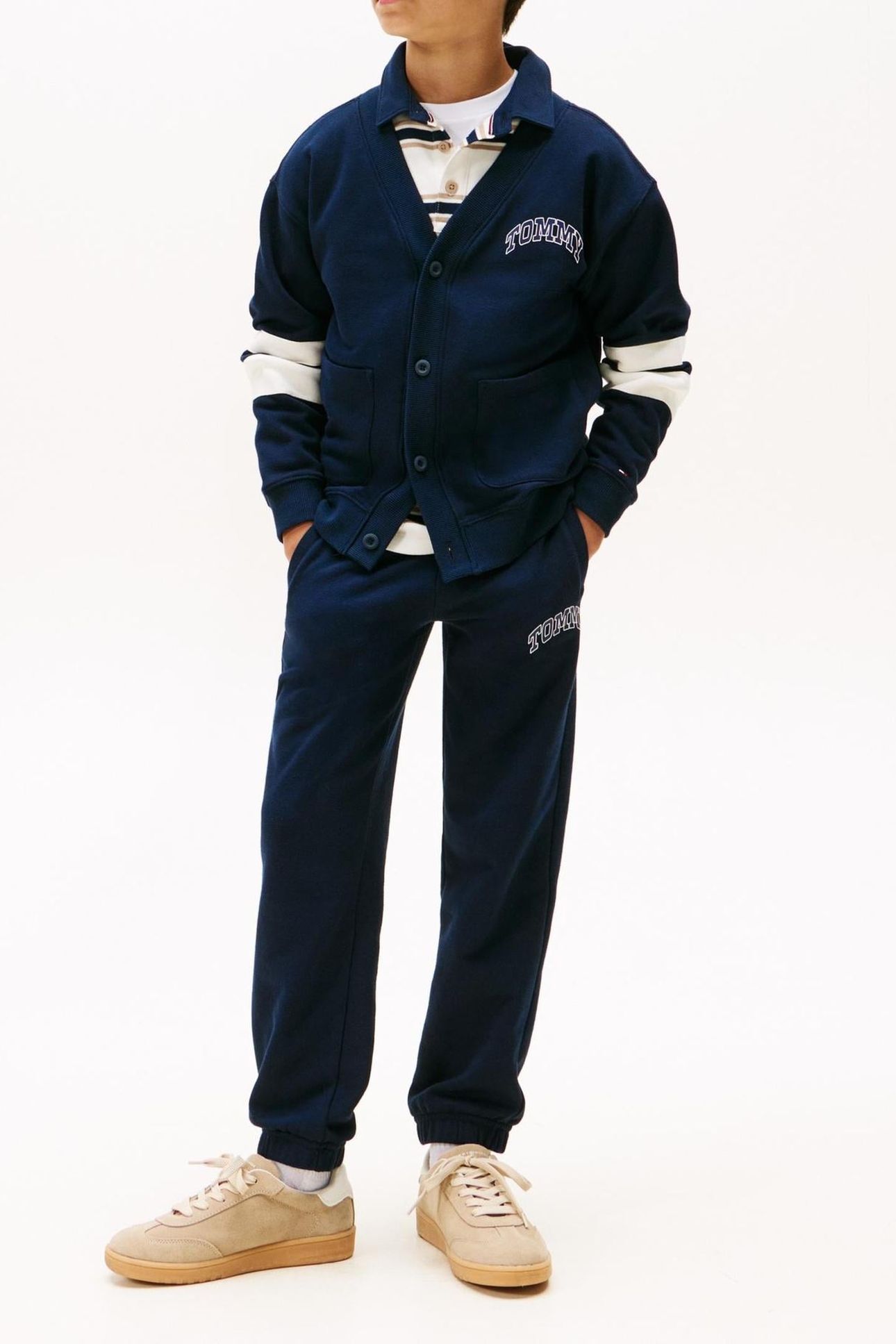BOYS VARSITY RAISED PRINT DARK NIGHT NAVY 3