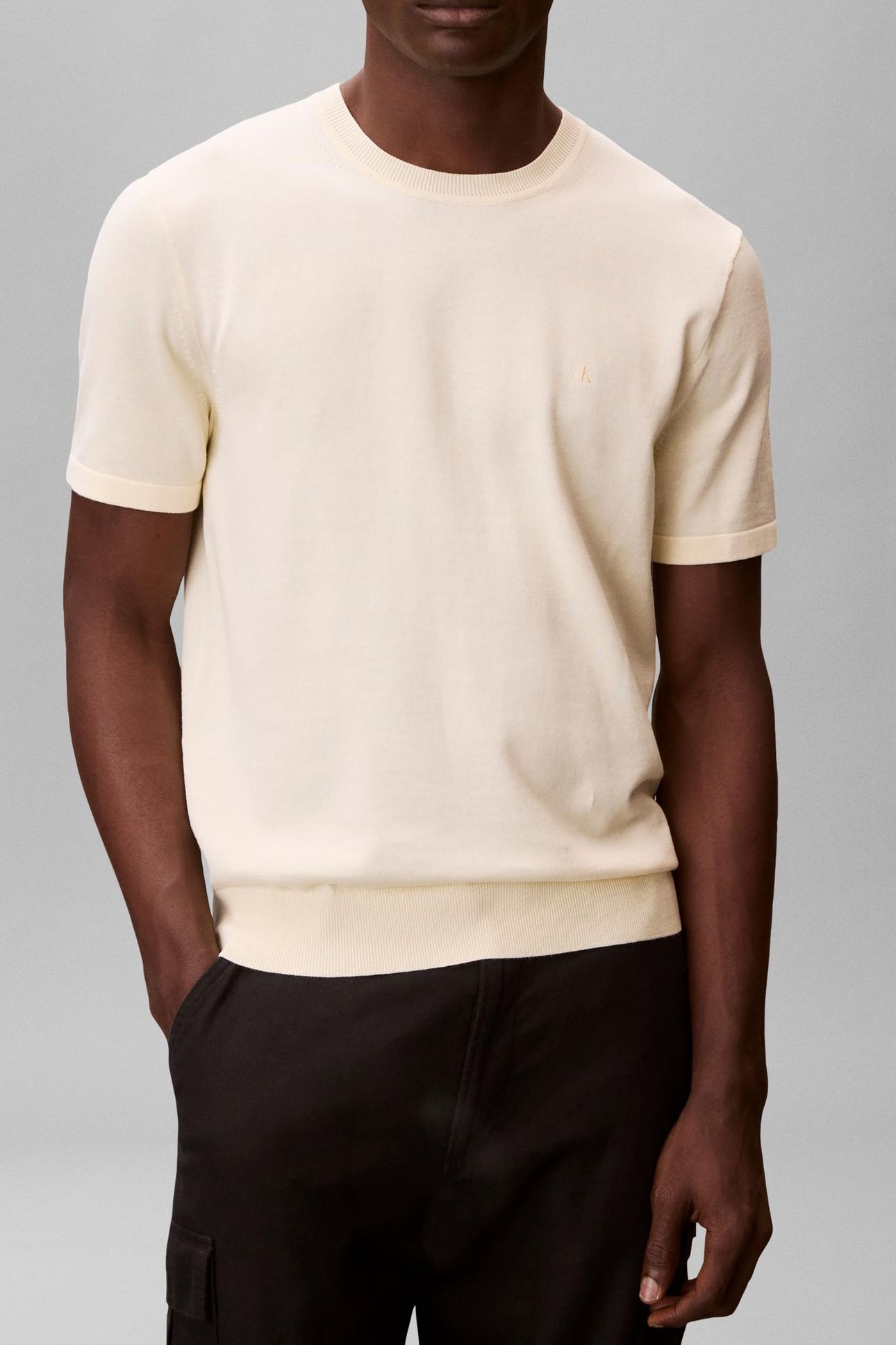 SS SUPIMA COTTON CREW PEAR SORBET 1