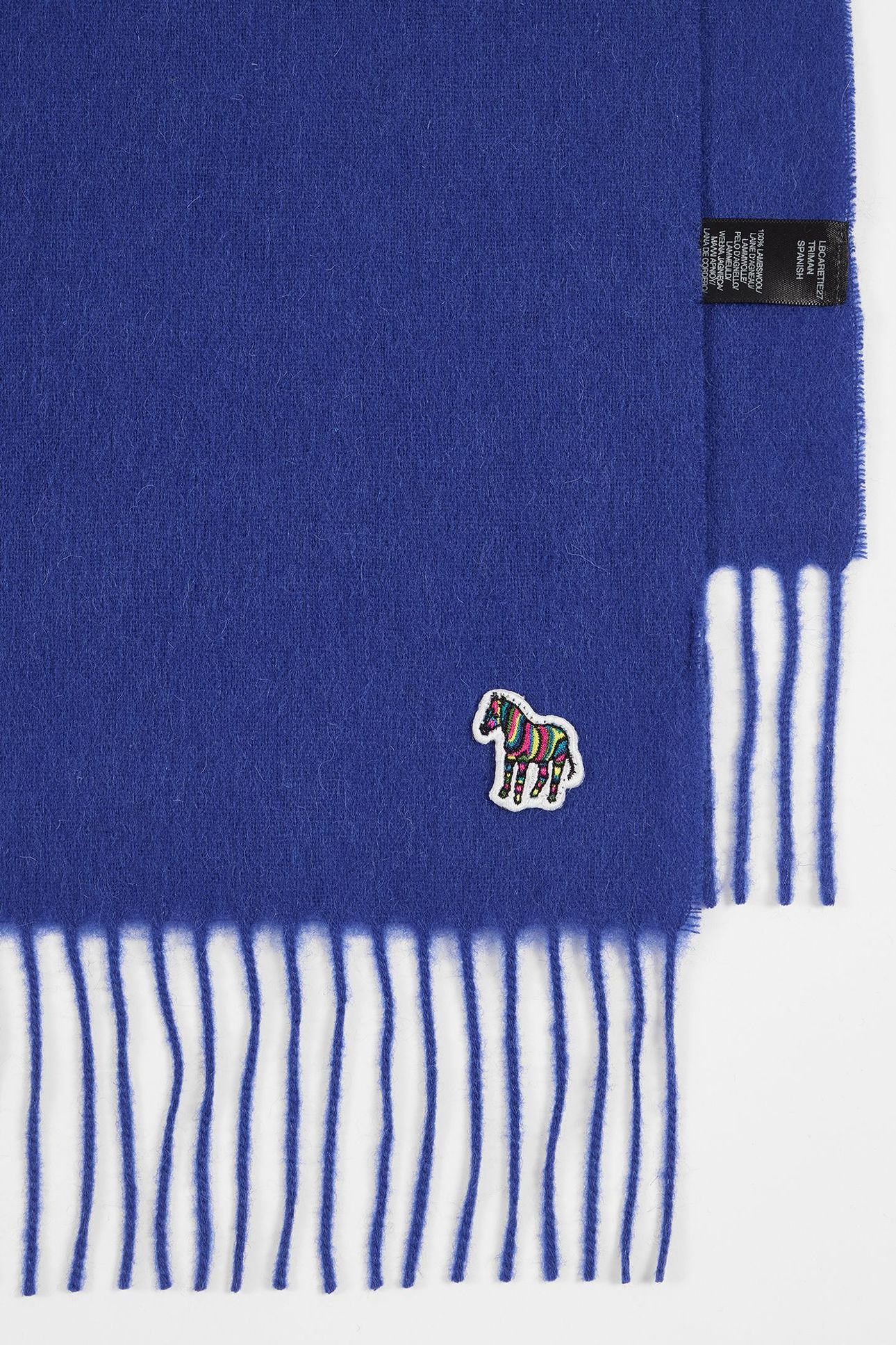 MEN SCARF ZEBRA COBALT BLUE 3