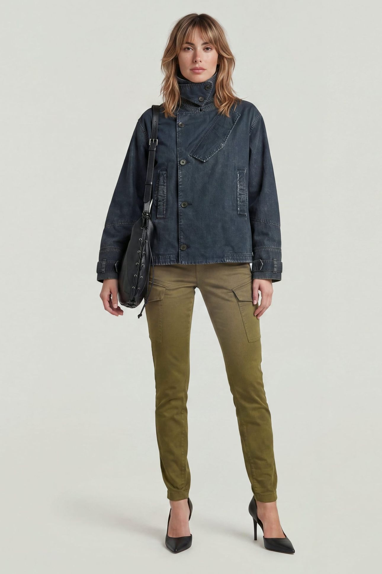 BLOSSITE G-SHAPE ARMY HIGH SKINNY DARK GREEN 3