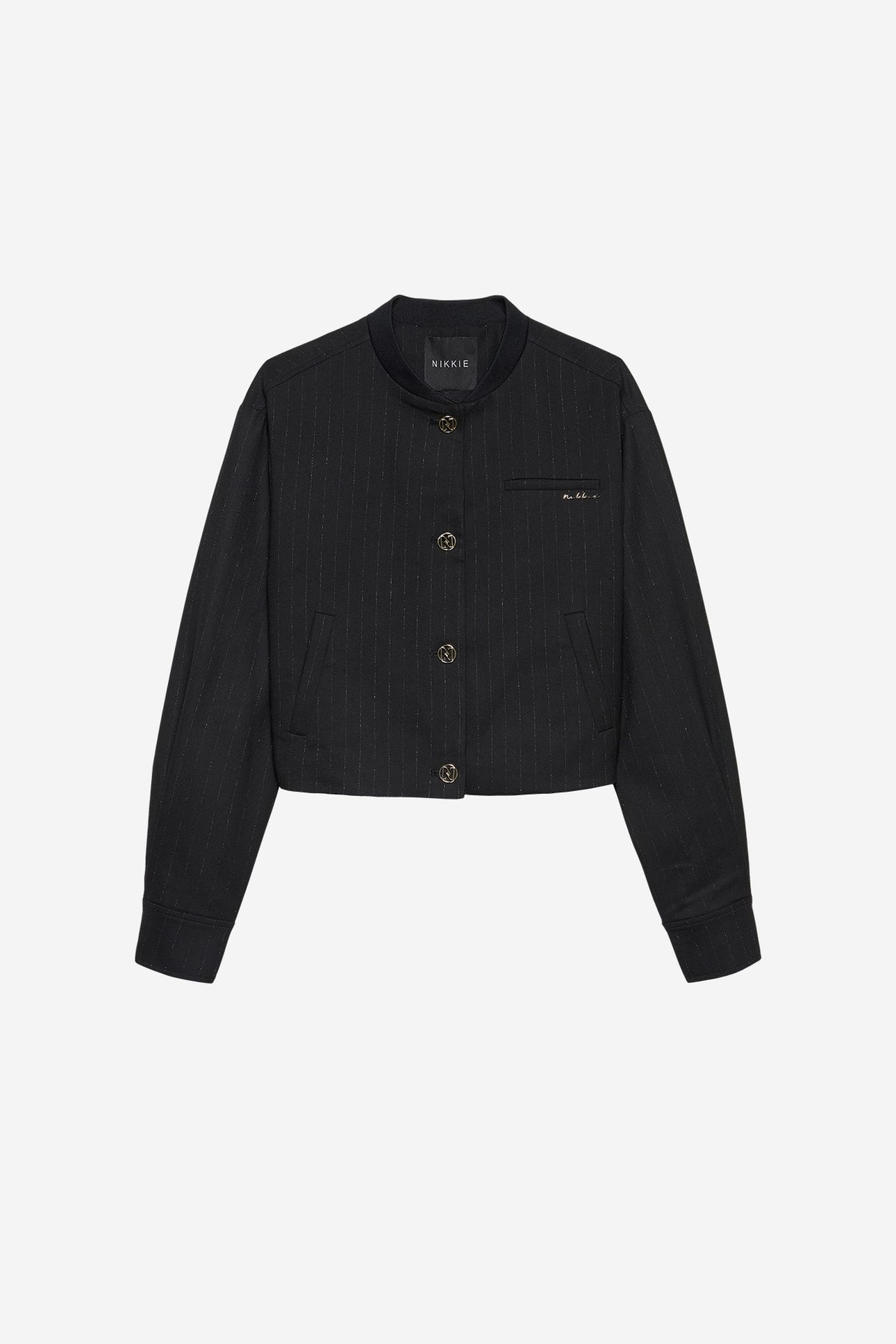 ELMIRE JACKET SILVER/BLACK 2