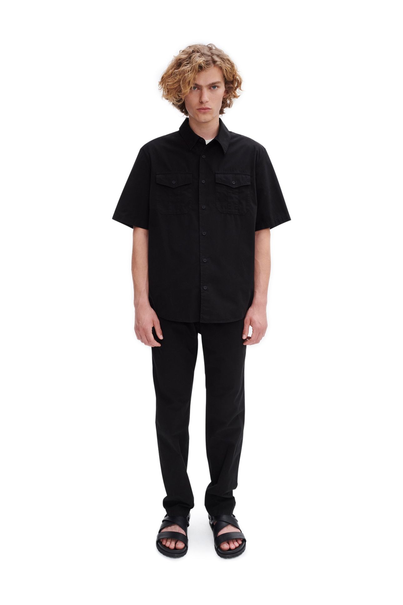 UNISEX SHORT-SLEEVE SHIRT JOEY BLACK 1