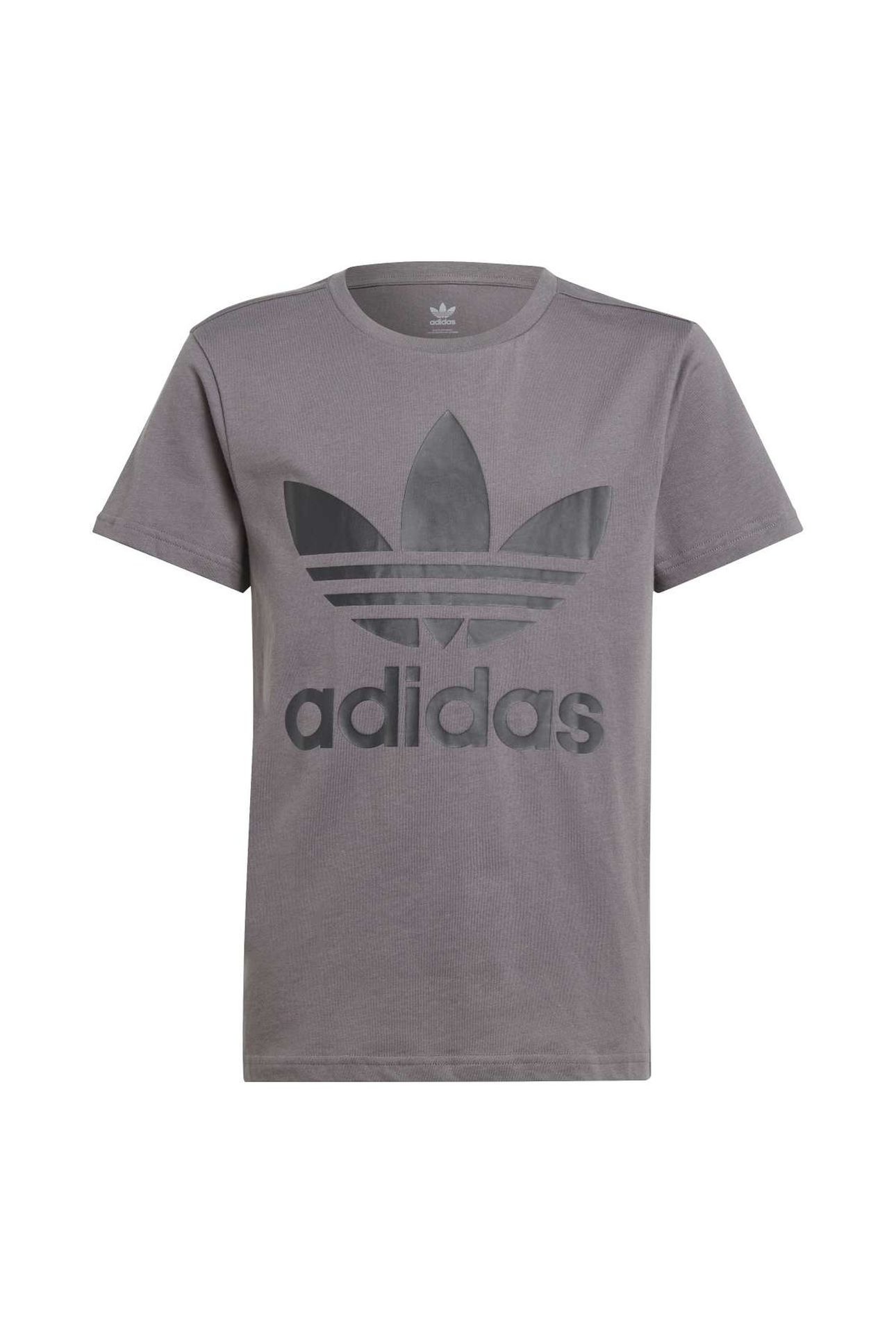 JUNIOR TREFOIL TEE GREY FIVE 3