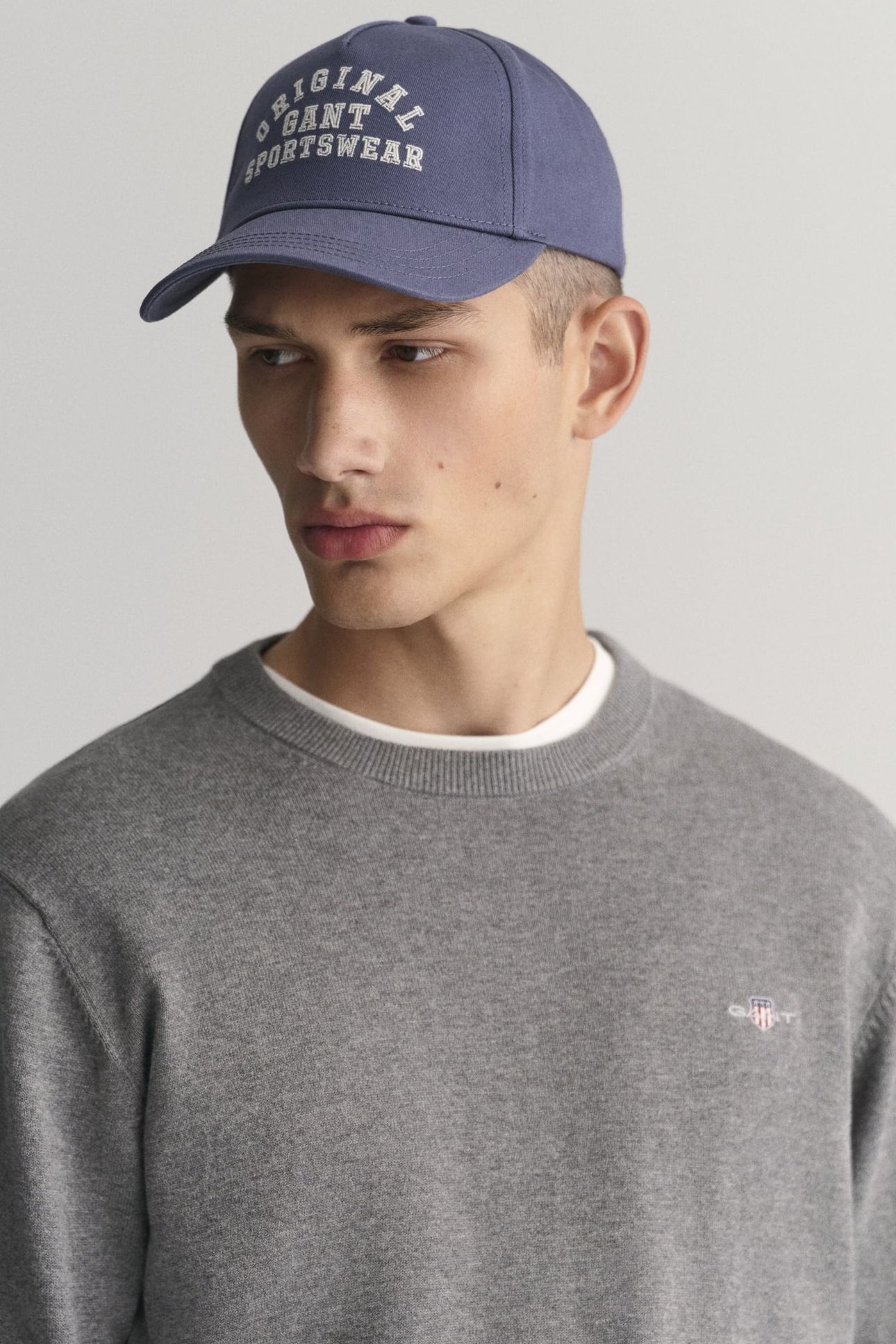 CLASSIC COTTON C-NECK DARK GREY MELANGE 8
