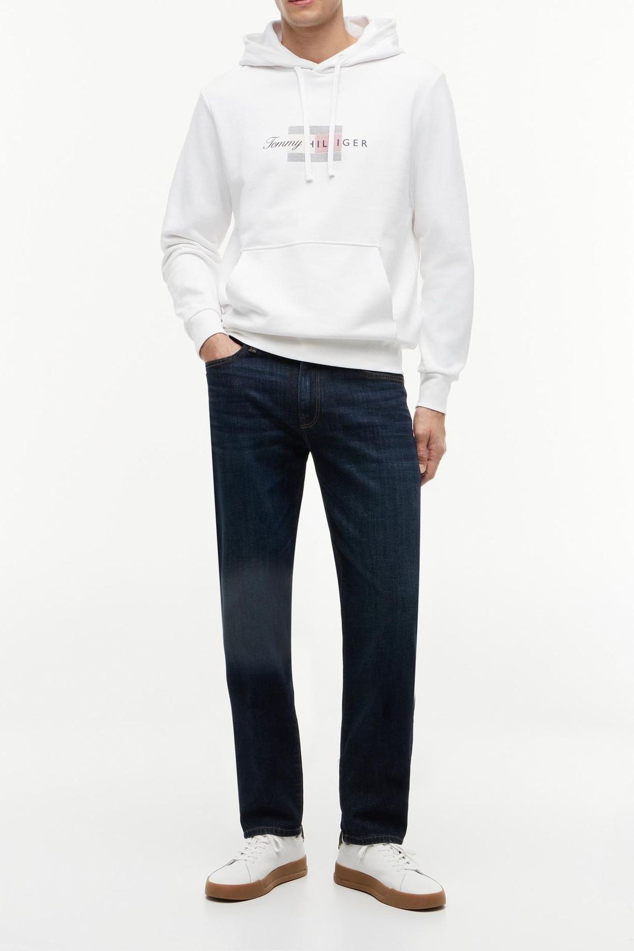 SCRIPT FLAG HOODIE WHITE 4
