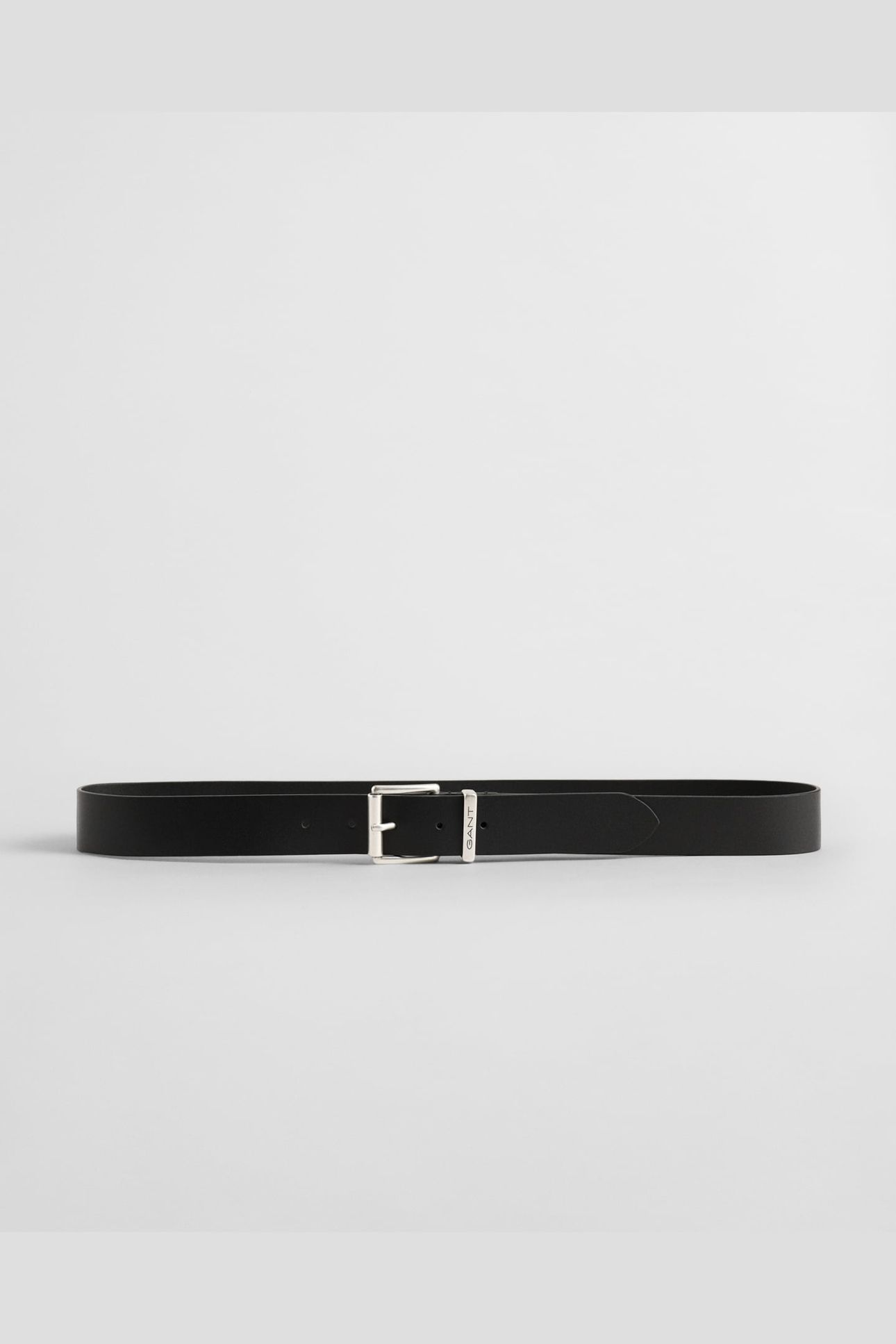 LOGO LEATHER BELT BLACK 3