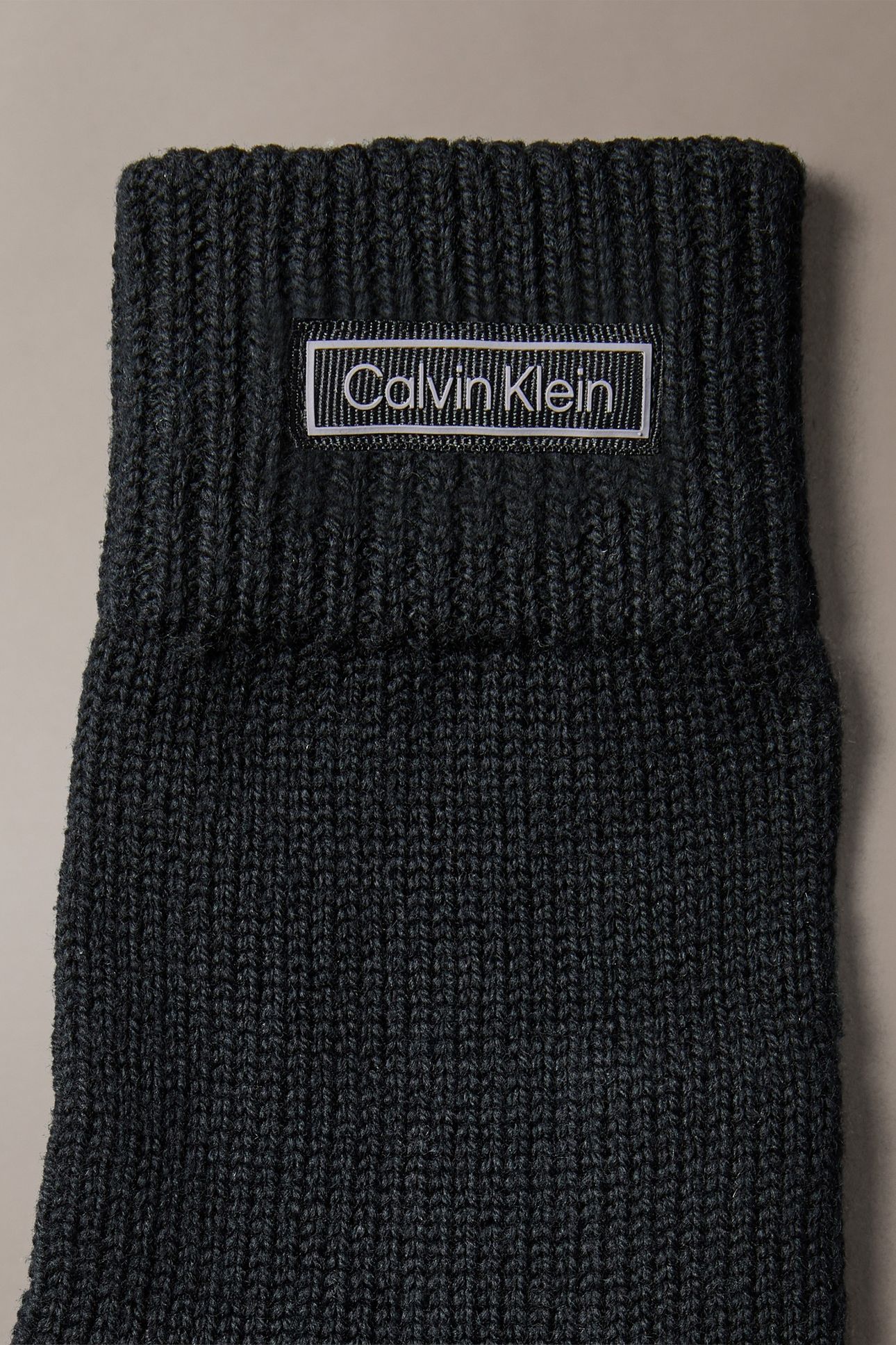 PATCH WOOL KNITTED GLOVES BLACK 3