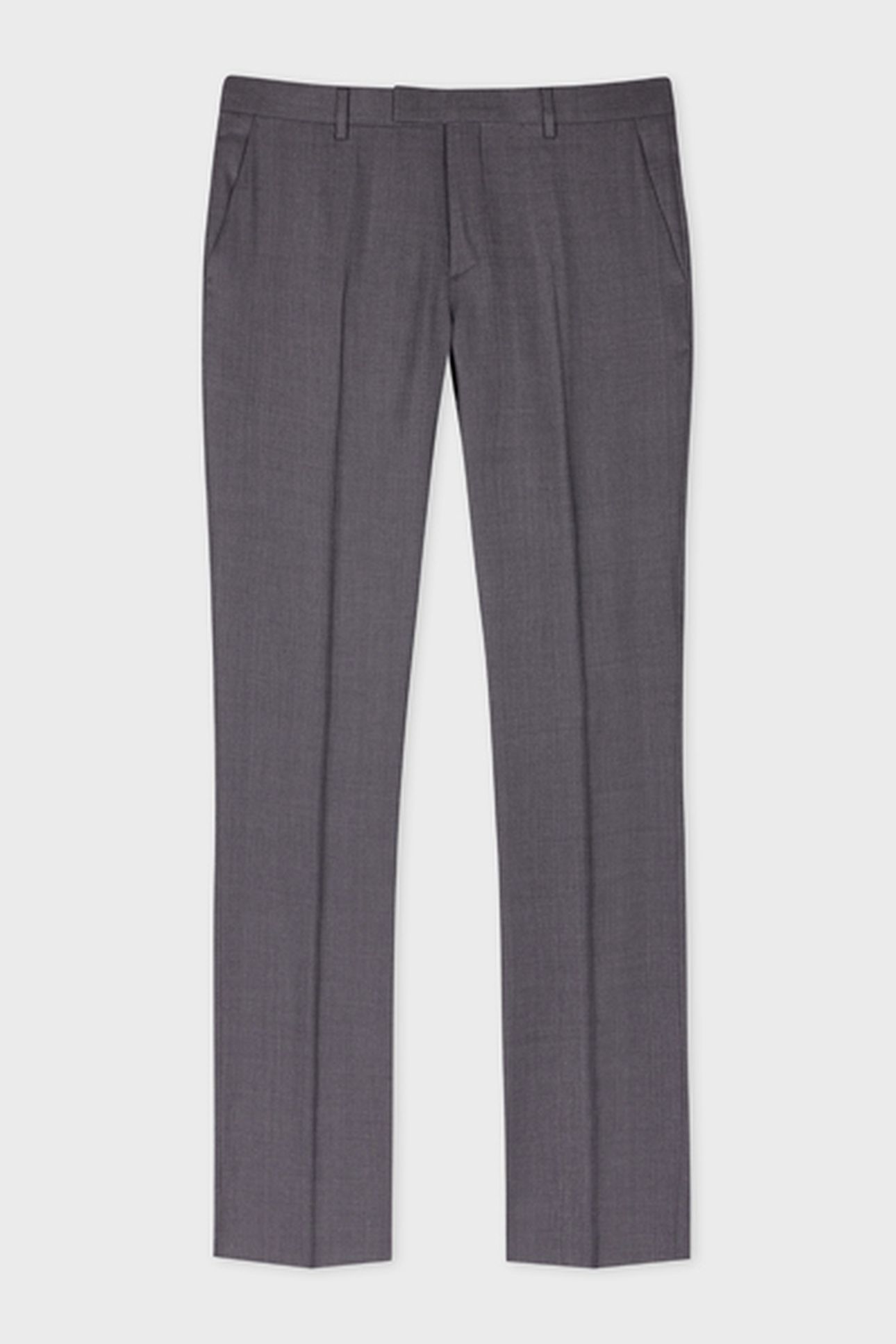 MENS SLIM FIT TROUSER GREY MELANGE 5