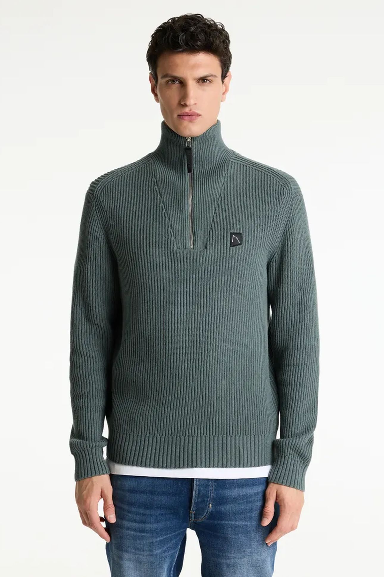 PULLOVER OLIVER HALF ZIP BALSAM GREEN 3