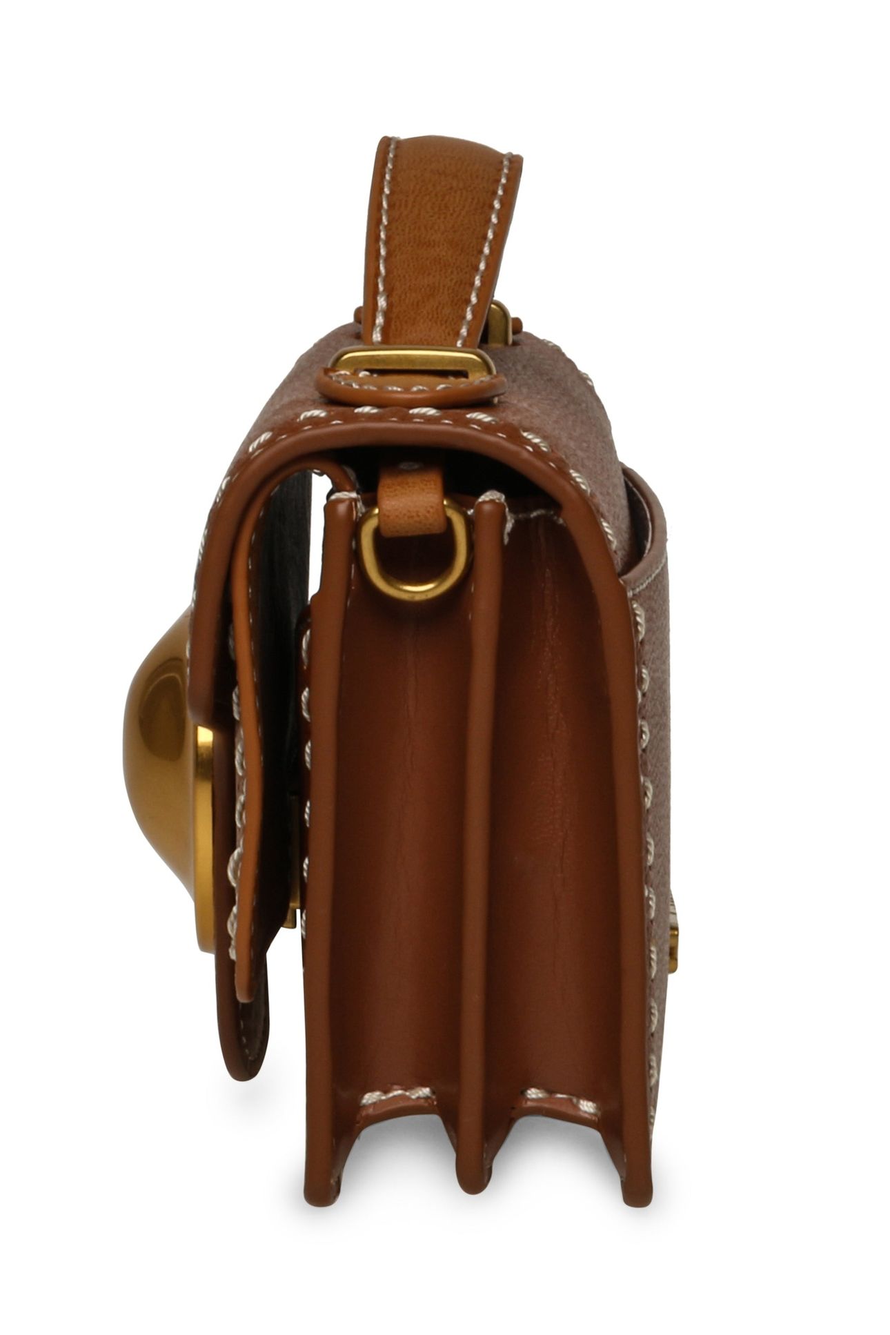 UNISEX BBUCK BAGS COGNC/GLD 4