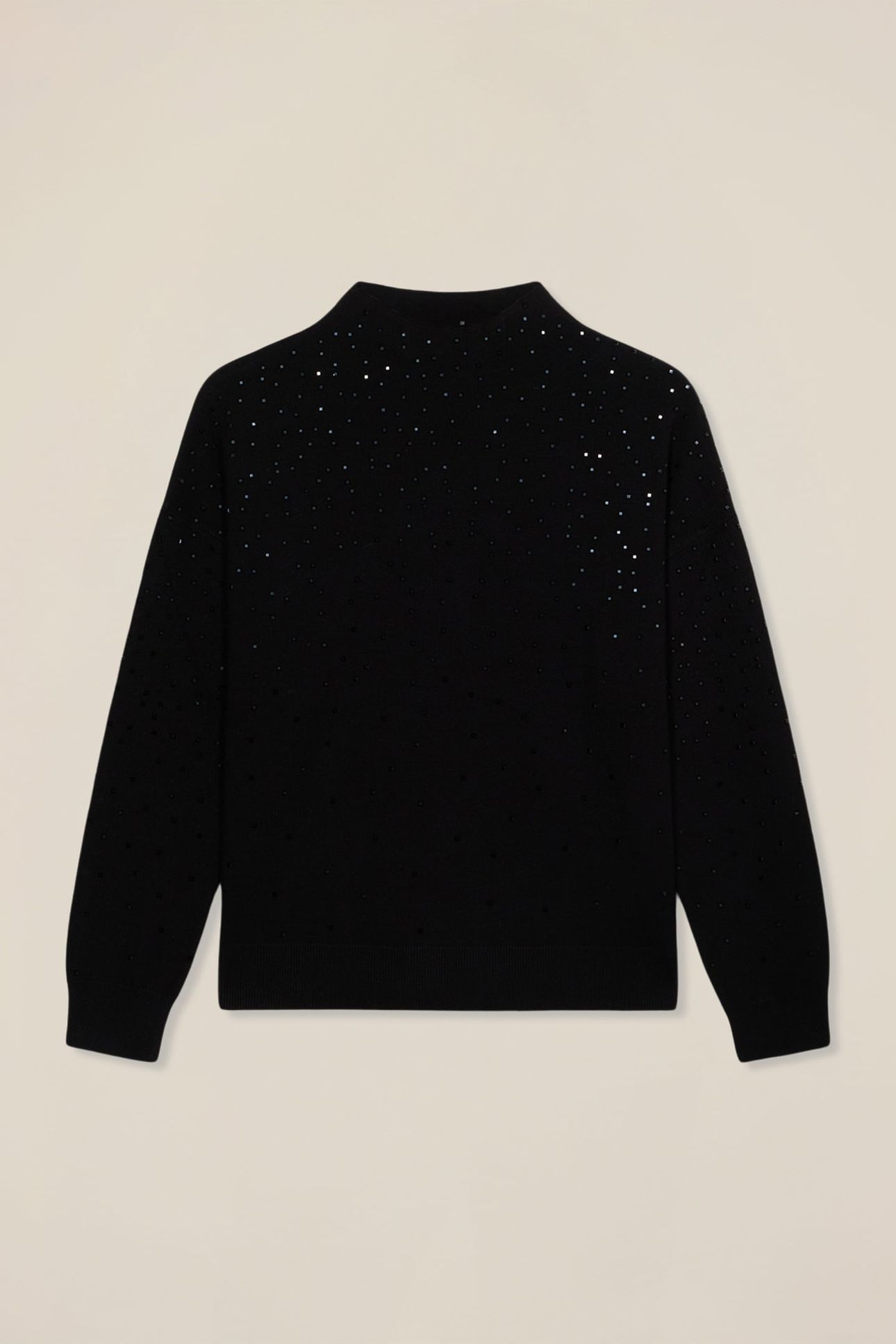 TURTLENECK SWEATER WITH APPLIQUÉS BLACK 3