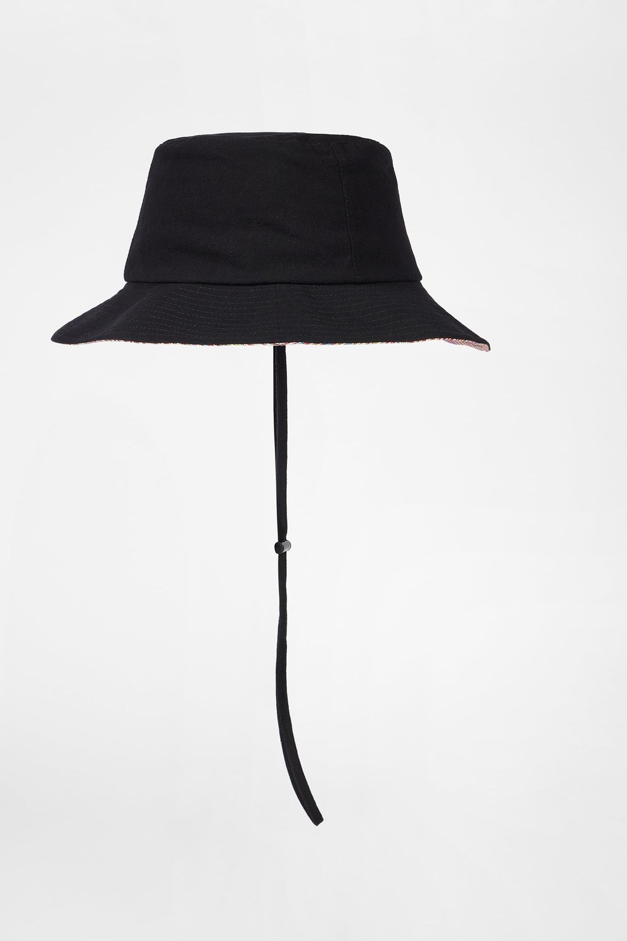 MEN HAT BUCKET SUN CORD BLACK 1