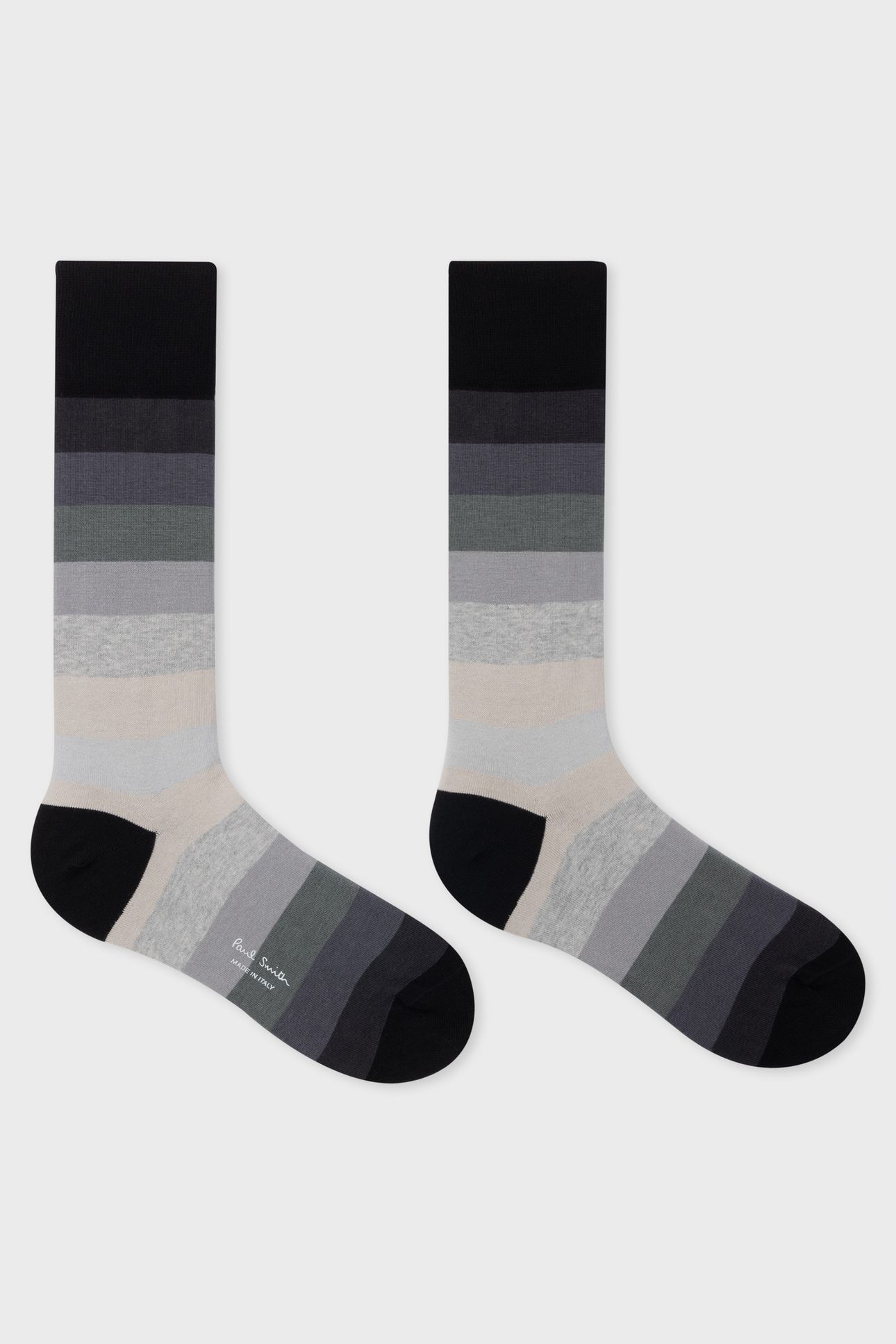 MEN SOCK ERWIN STRIPE BLACK 2