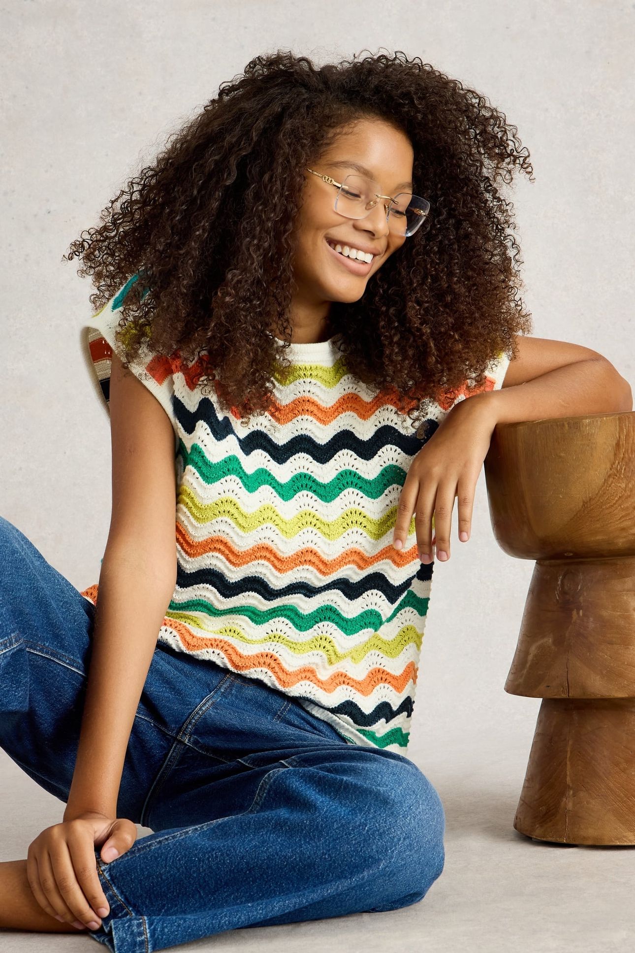 CALYPSO TEE WHITE MULTI 6