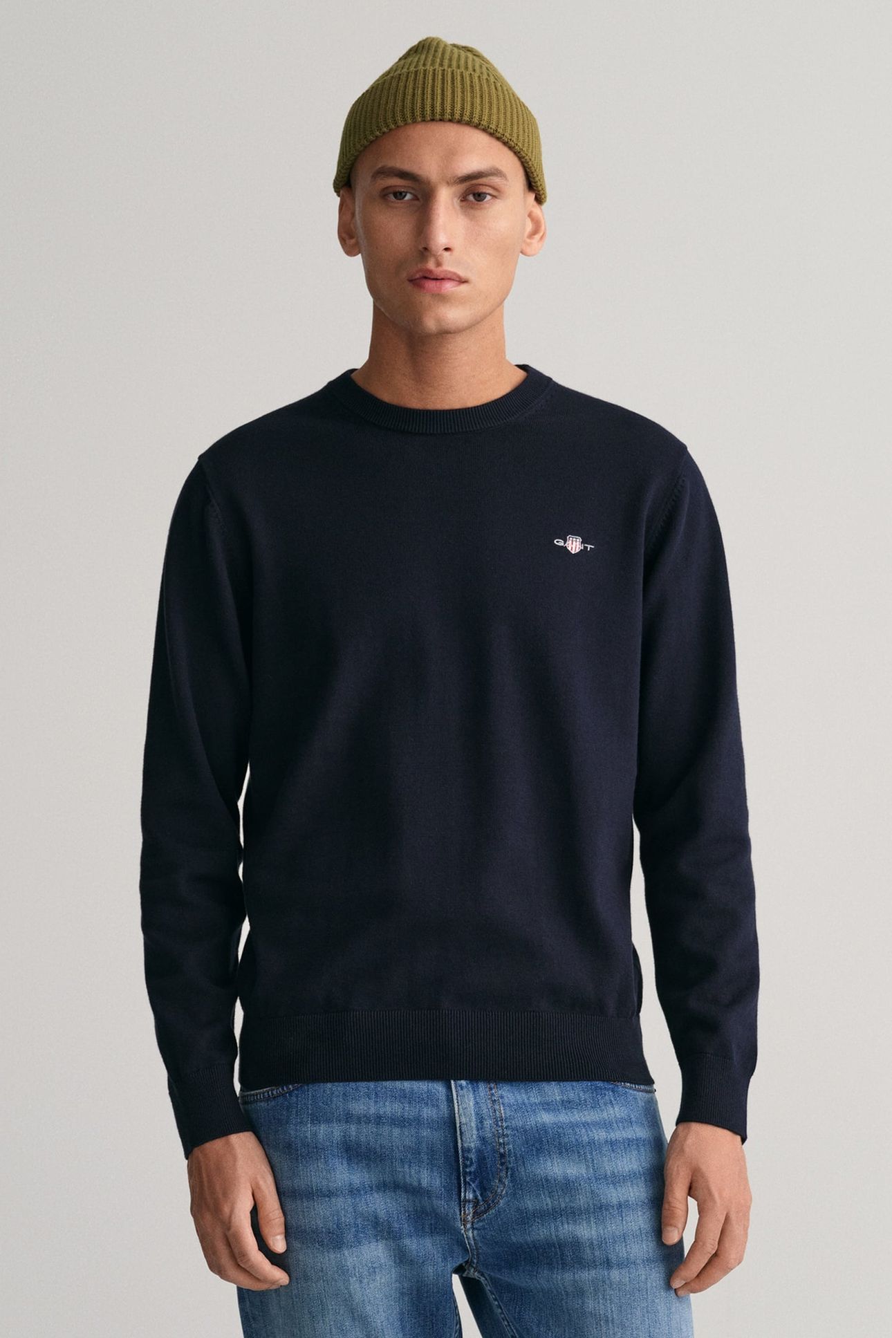 CLASSIC COTTON C-NECK EVENING BLUE 2
