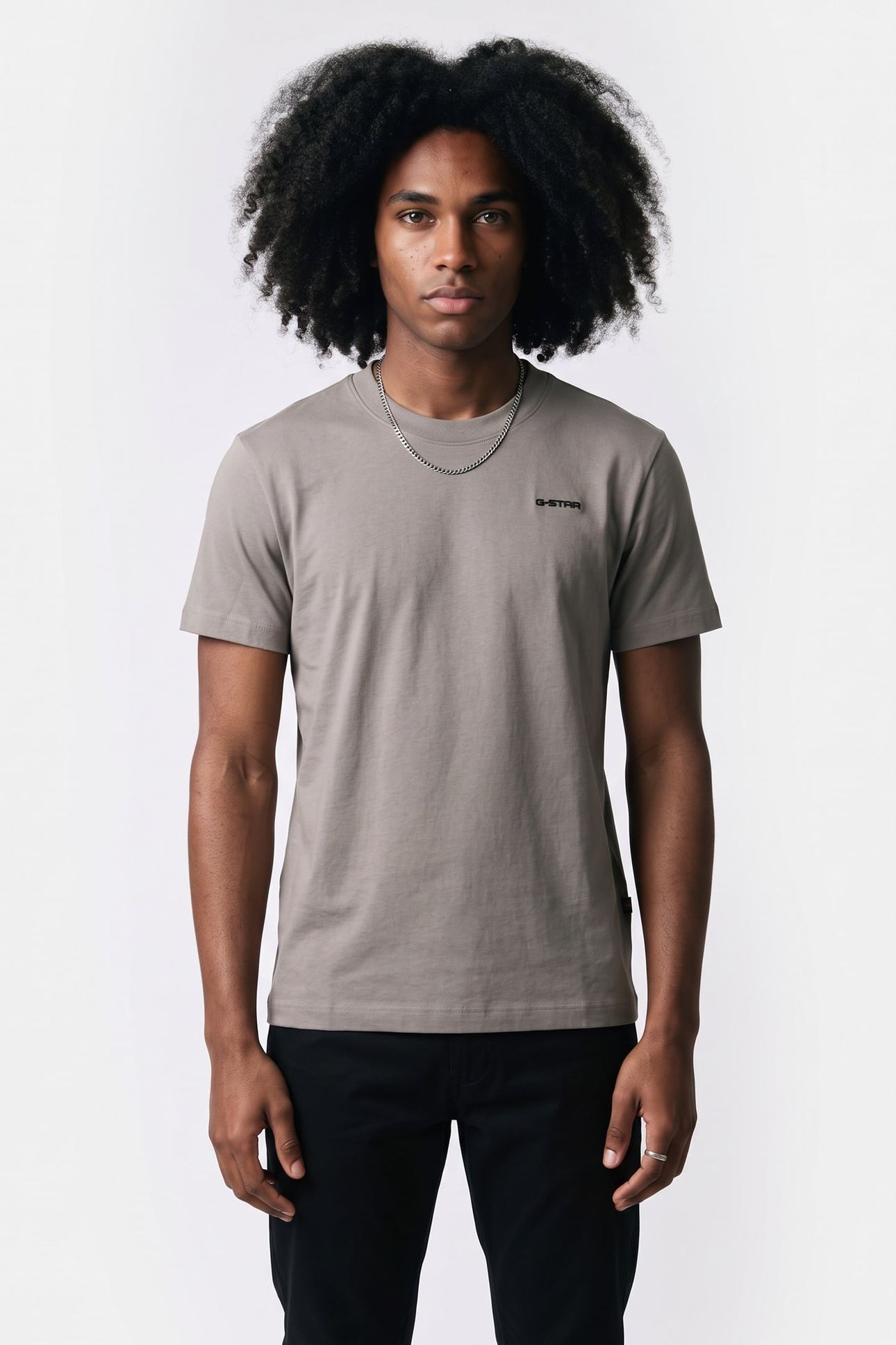 CHEST LOGO T-SHIRT BEIGE/KHAKI 1